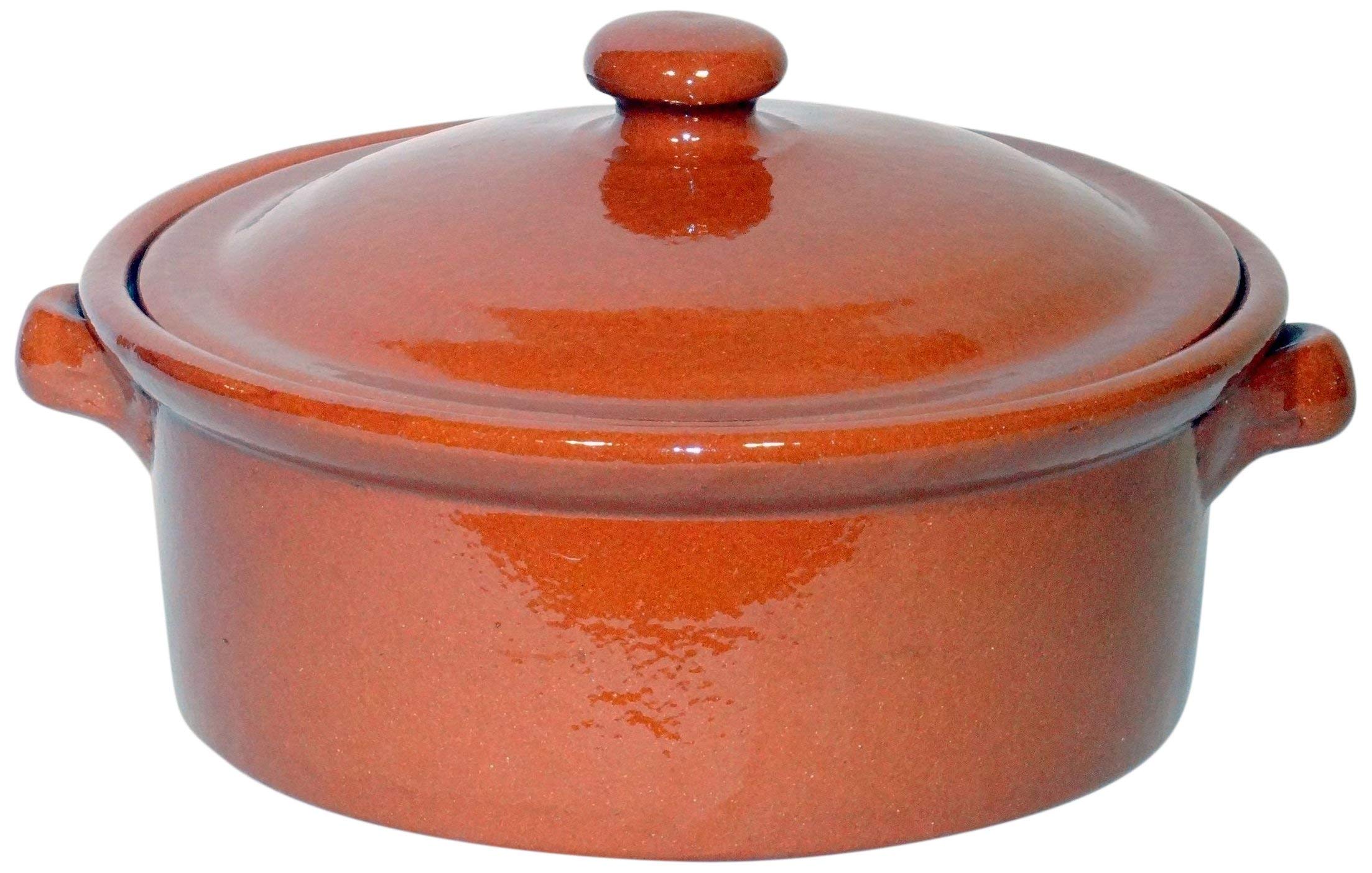 Amazing Cookware Natural Terracotta 3 Litre Casserole Dish