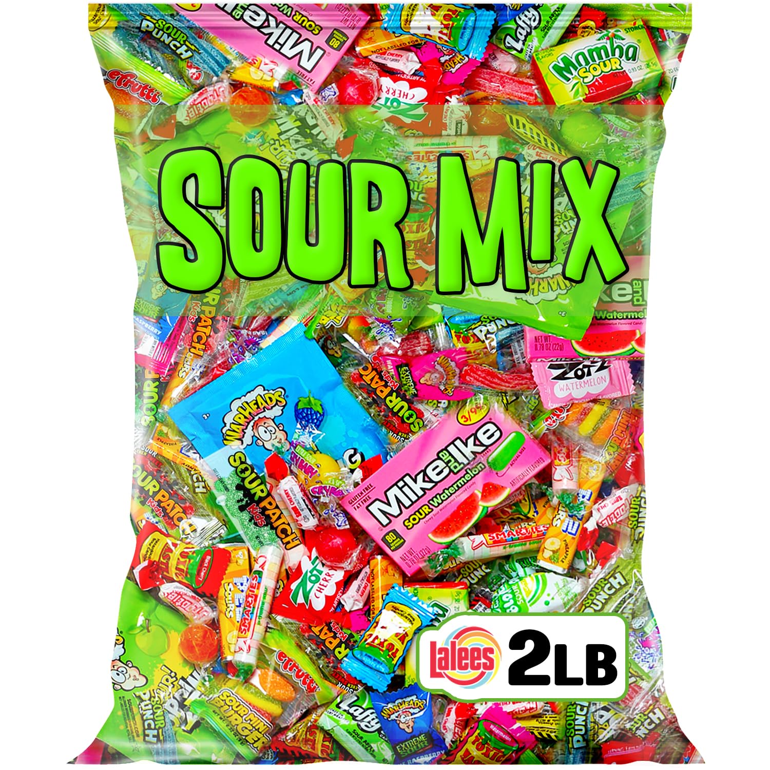 Bulk Sour Candy - Sour Candy Variety Pack - 2 Pounds - Candy Stocking Stuffers - Extreme Sour Bulk Candies Mix - Individually Wrapped Candy Pinata - Assorted Candy for Goodie Bags - Sour Candy Party Favors for Kids