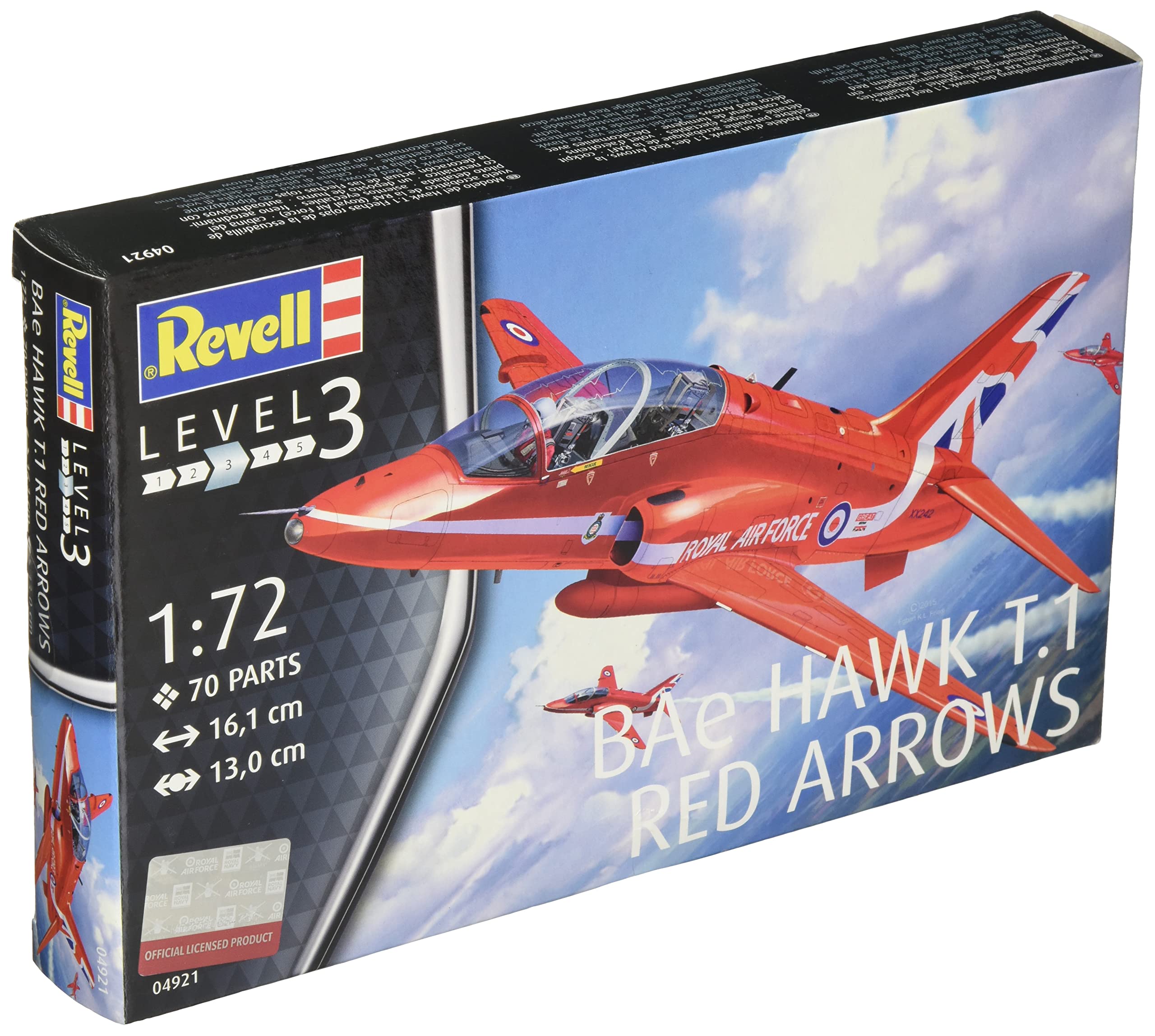 Revell 04921 BAe Hawk T.1 "Red Arrows" 1:72 Scale Unbuilt/Unpainted Plastic Model Kit