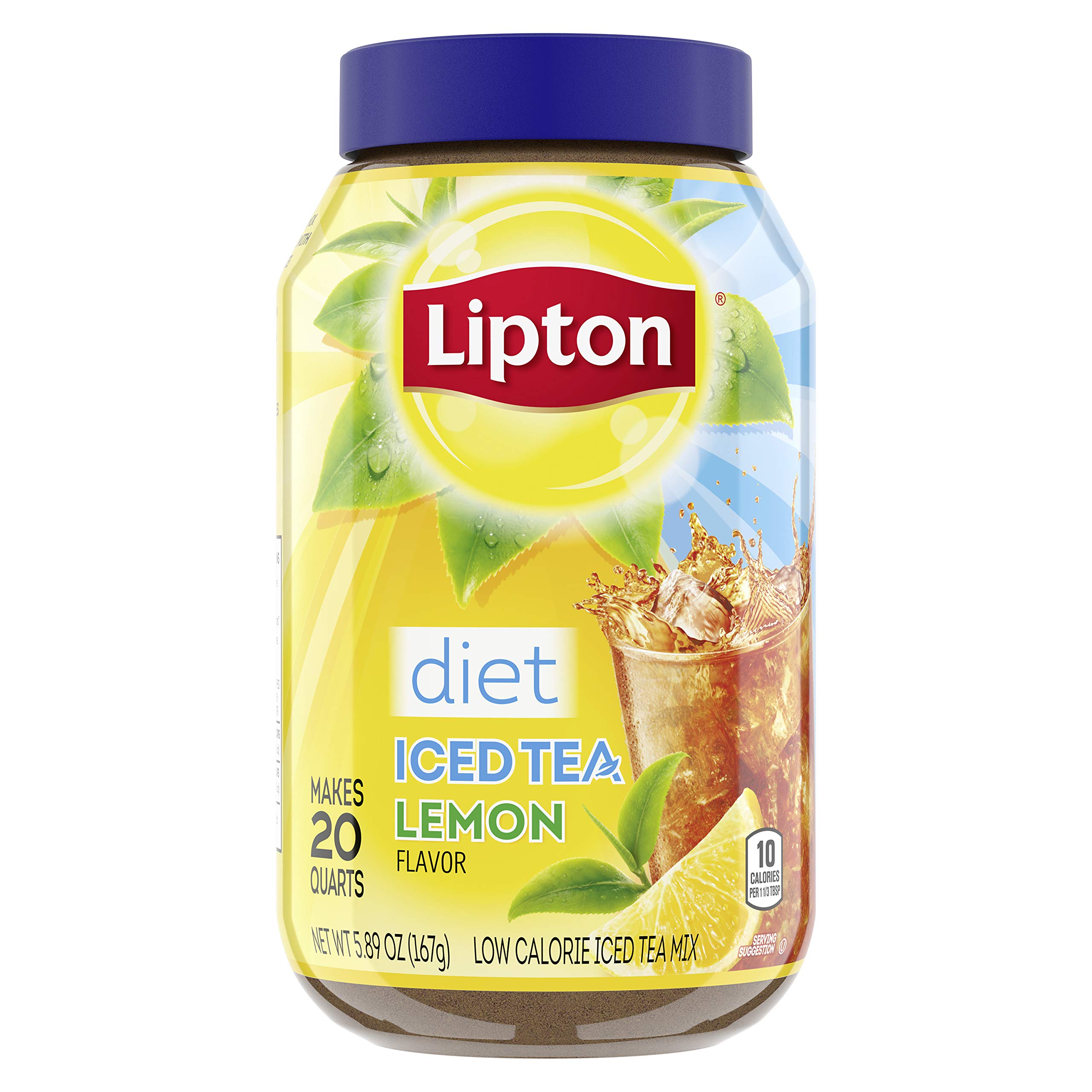 Lipton Diet Iced Tea, Lemon Iced Tea, Sugar-Free, 5.9 Ounces