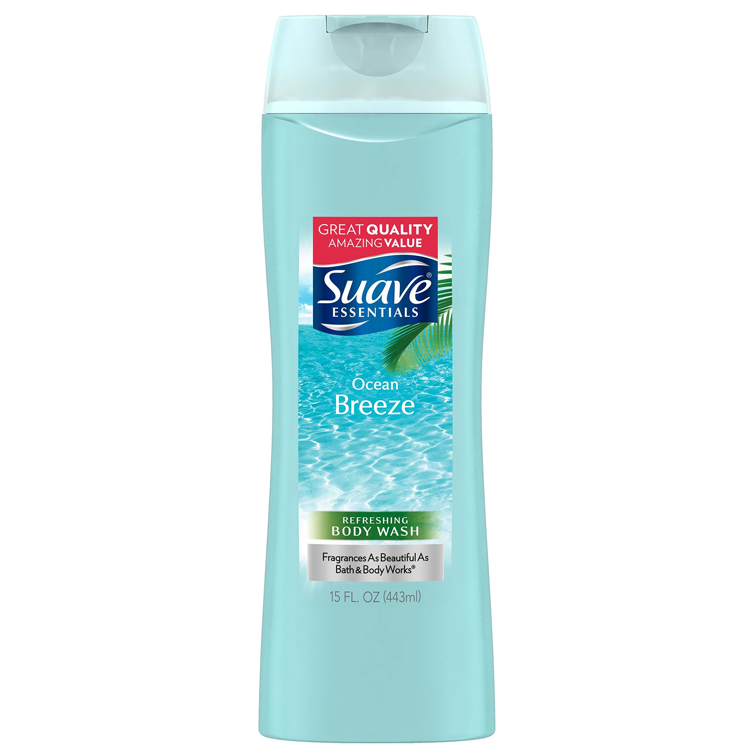 Suave Essentials Body Wash, Ocean Breeze 15 Fl oz