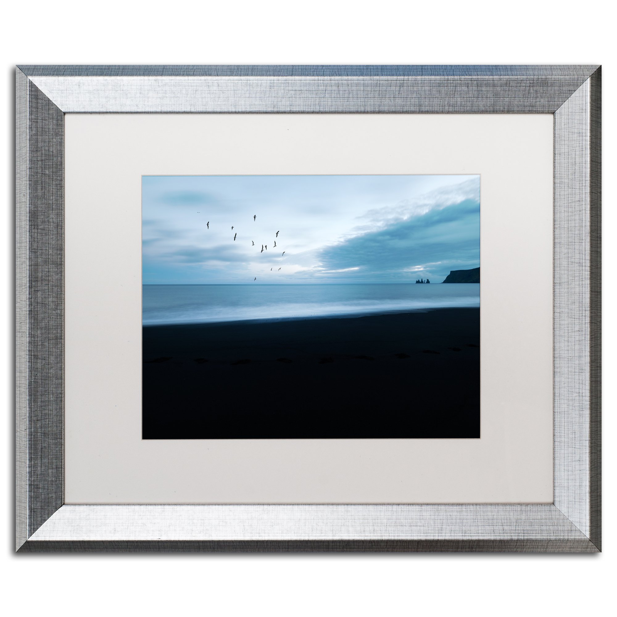 Angelus by Philippe Sainte-Laudy, White Matte, Silver Frame 16x20-Inch