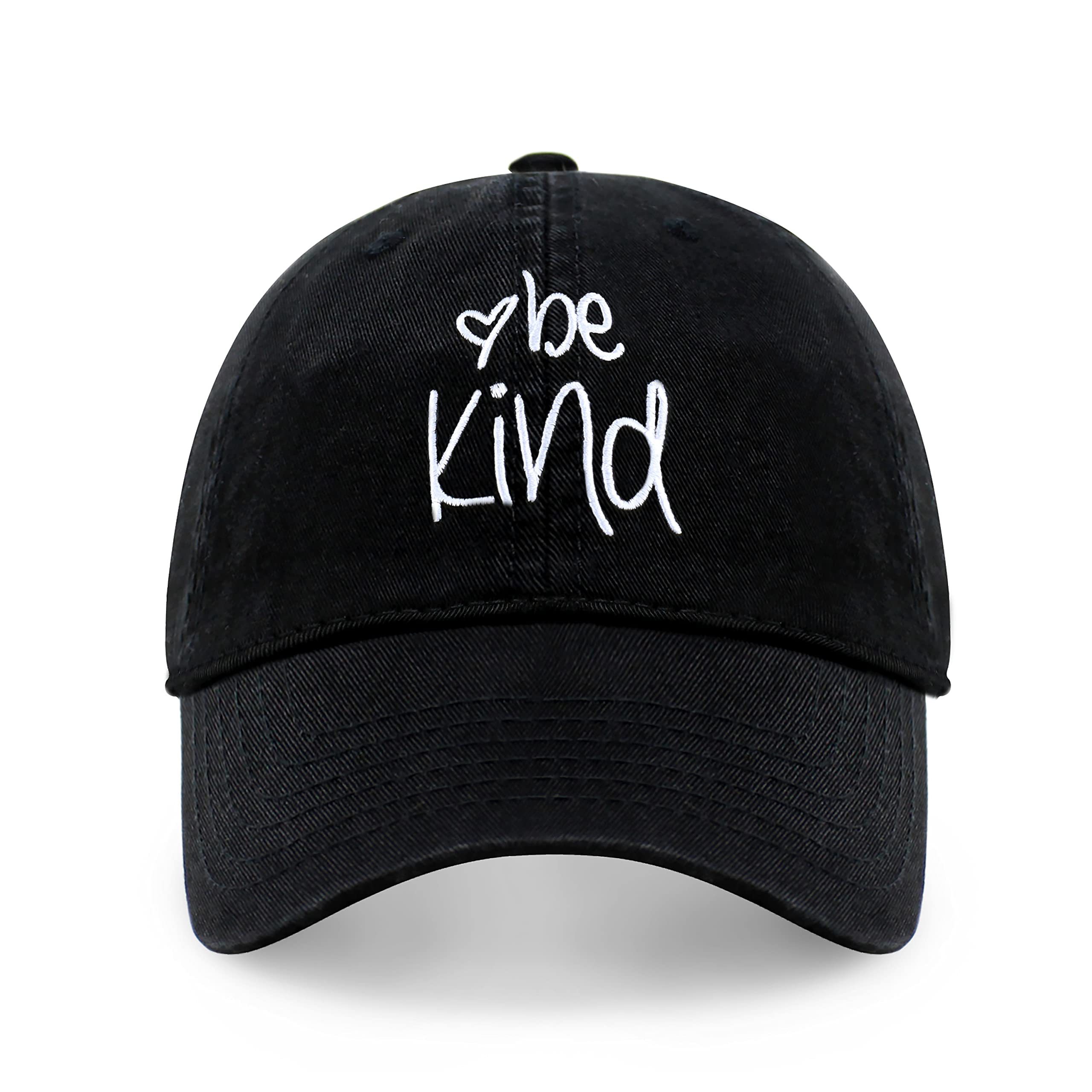 CHOK.LIDS Be Kind Trendy Womens Baseball Cap Unisex Fashion Cotton Polo Style Fun Inspirational Saying Seasonal Headwear