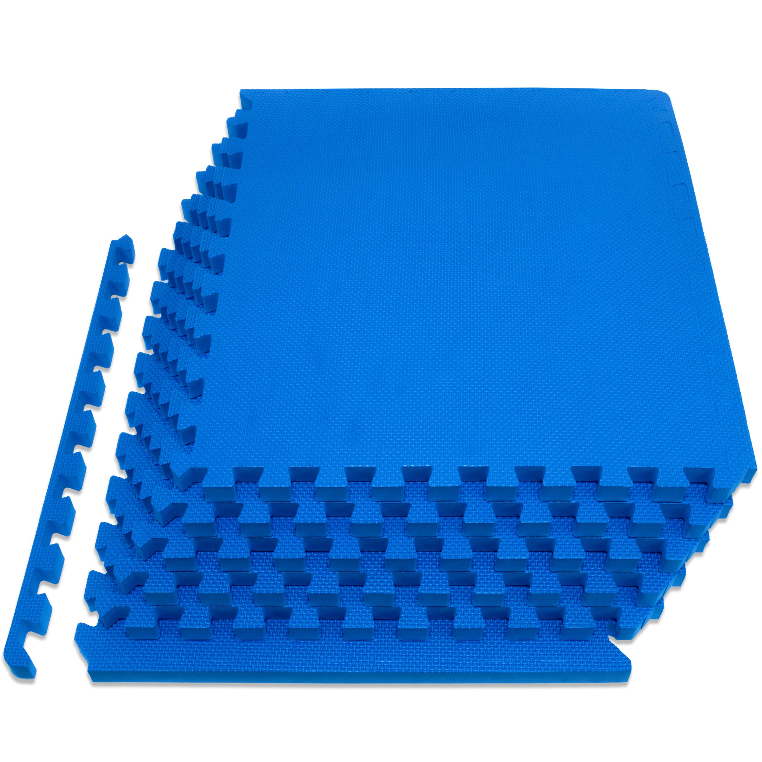 ProsourceFit Exercise Puzzle Mat EVA Foam Interlocking Tiles Protective and Cushion Flooring for Gym Equipment, Exercise and Play Area