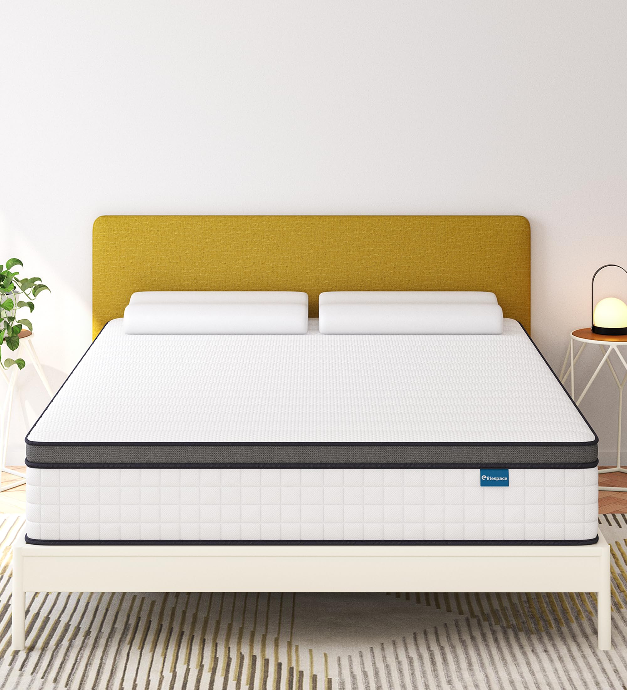 Queen Mattresses,12 Inch Queen Size Mattress in a Box,Memory Foam Hybrid White Mattress with Provide Support and Improve Sleep Mattresses,CertiPUR-US.