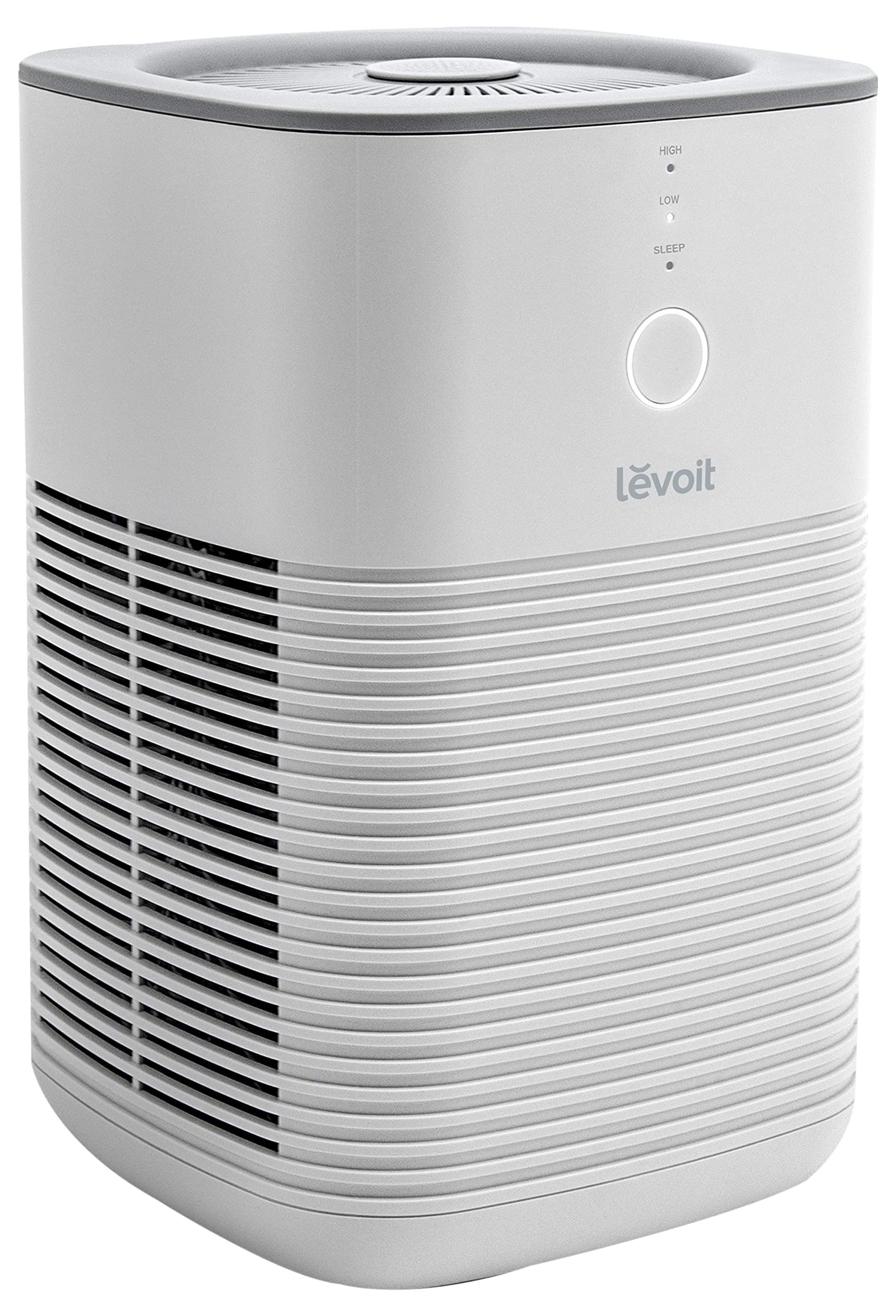 LEVOIT Air Purifier for Home Bedroom, Fresheners Filter Small Room Cleaner with Fragrance Sponge for Smoke, Allergies, Pet Dander, Odor, Dust Remover, Office, Desktop, Table Top, 1 Pack, White