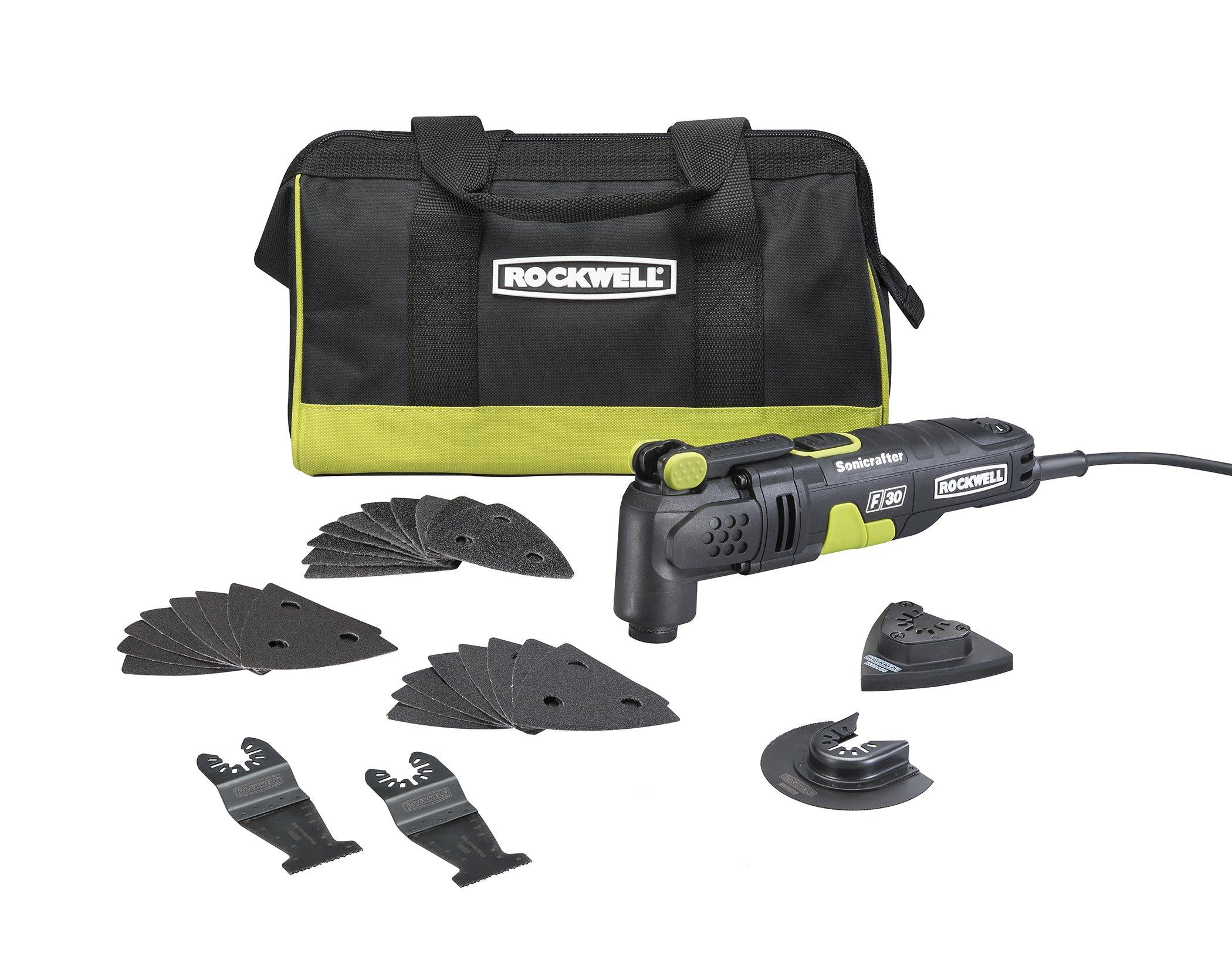 Rockwell RK5132K 3.5 Amp Sonicrafter F30 Oscillating Multi-Tool with 32 Accessories and Carry Bag