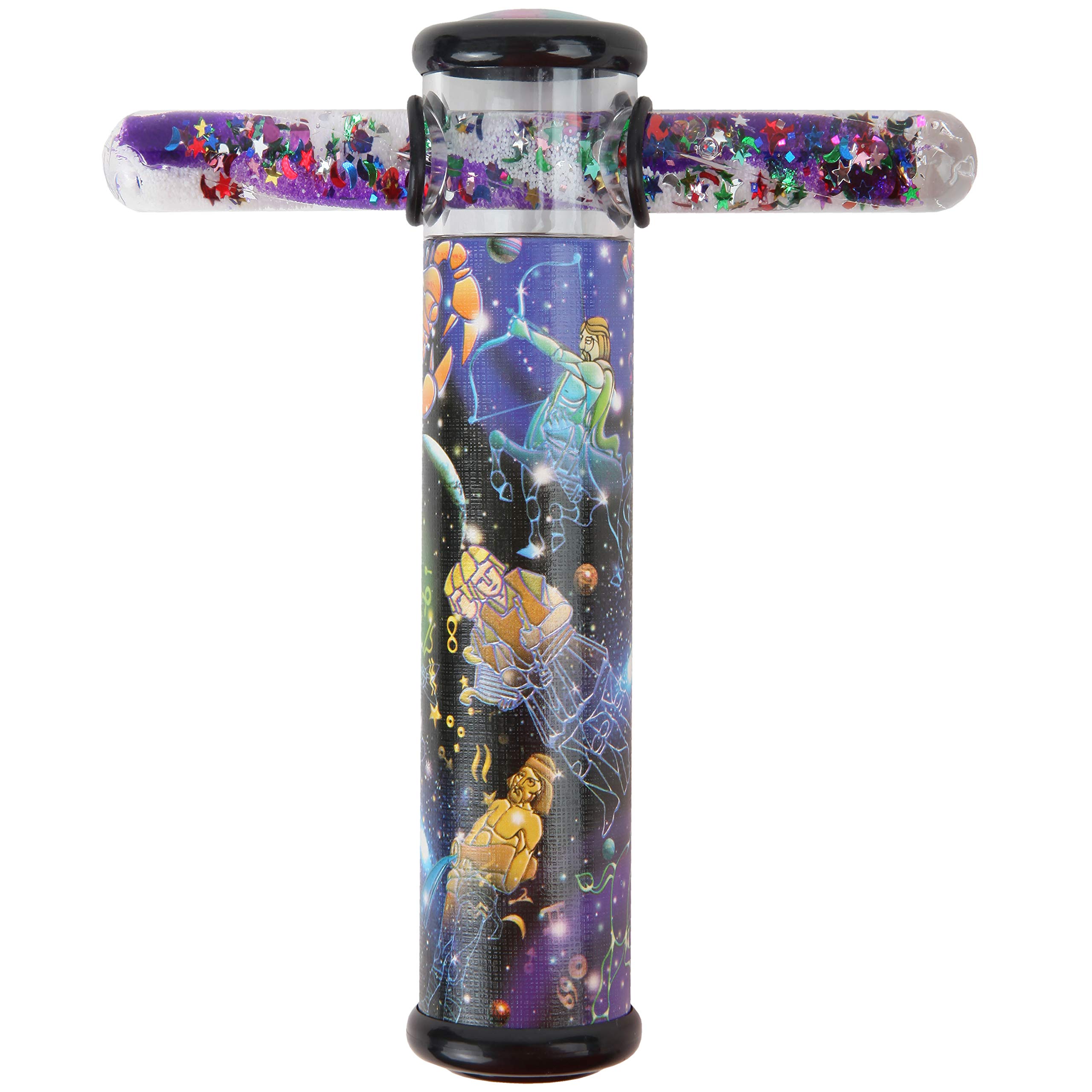 PLAYLEARNSpace Design Kaleidoscope Glitter Wand - 6" Kaleidoscope Toy with 5" Spiral Glitter Wand