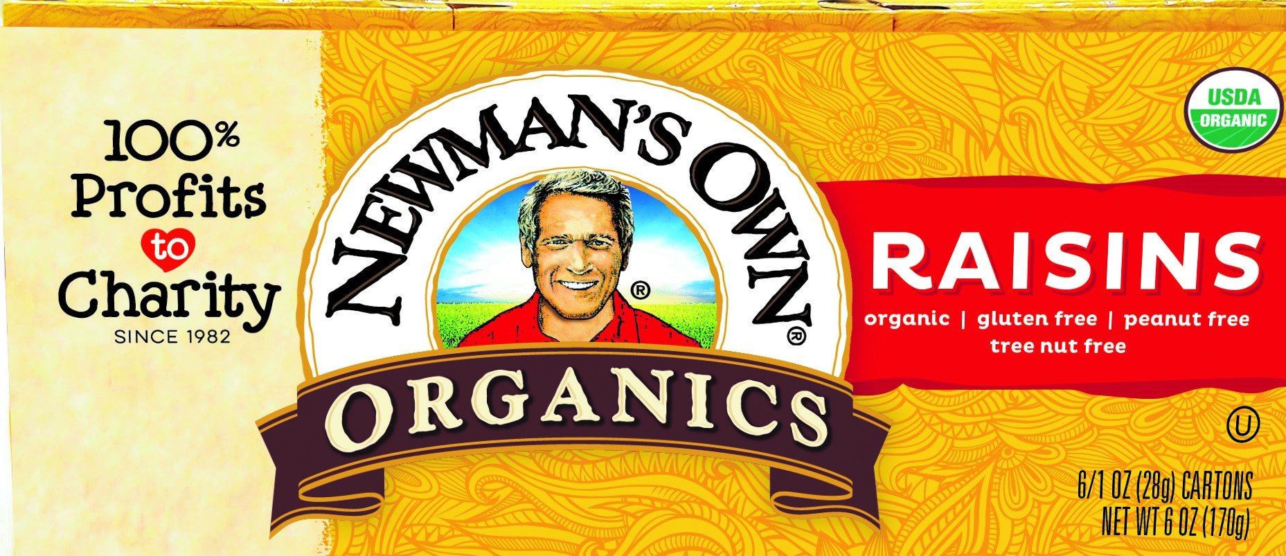 Newman's OwnOrganics Raisins, 1-Ounce Boxes (Pack of 6)