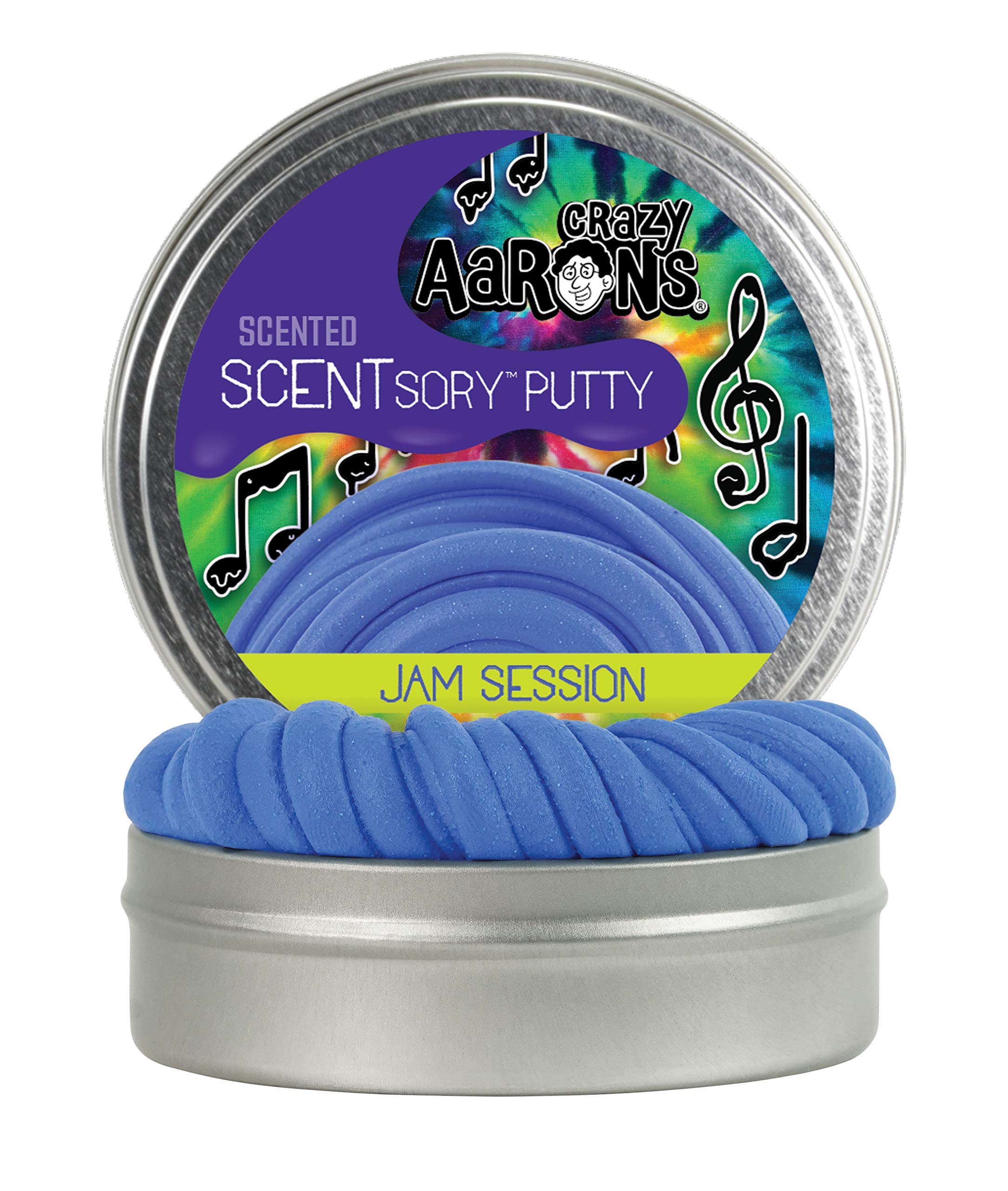 Crazy Aaron'sThinking Putty SCENTsory Berry Blast - 2.75" Tin - Jam Session, Berry Scented Putty - Soft Texture, Never Dries Out