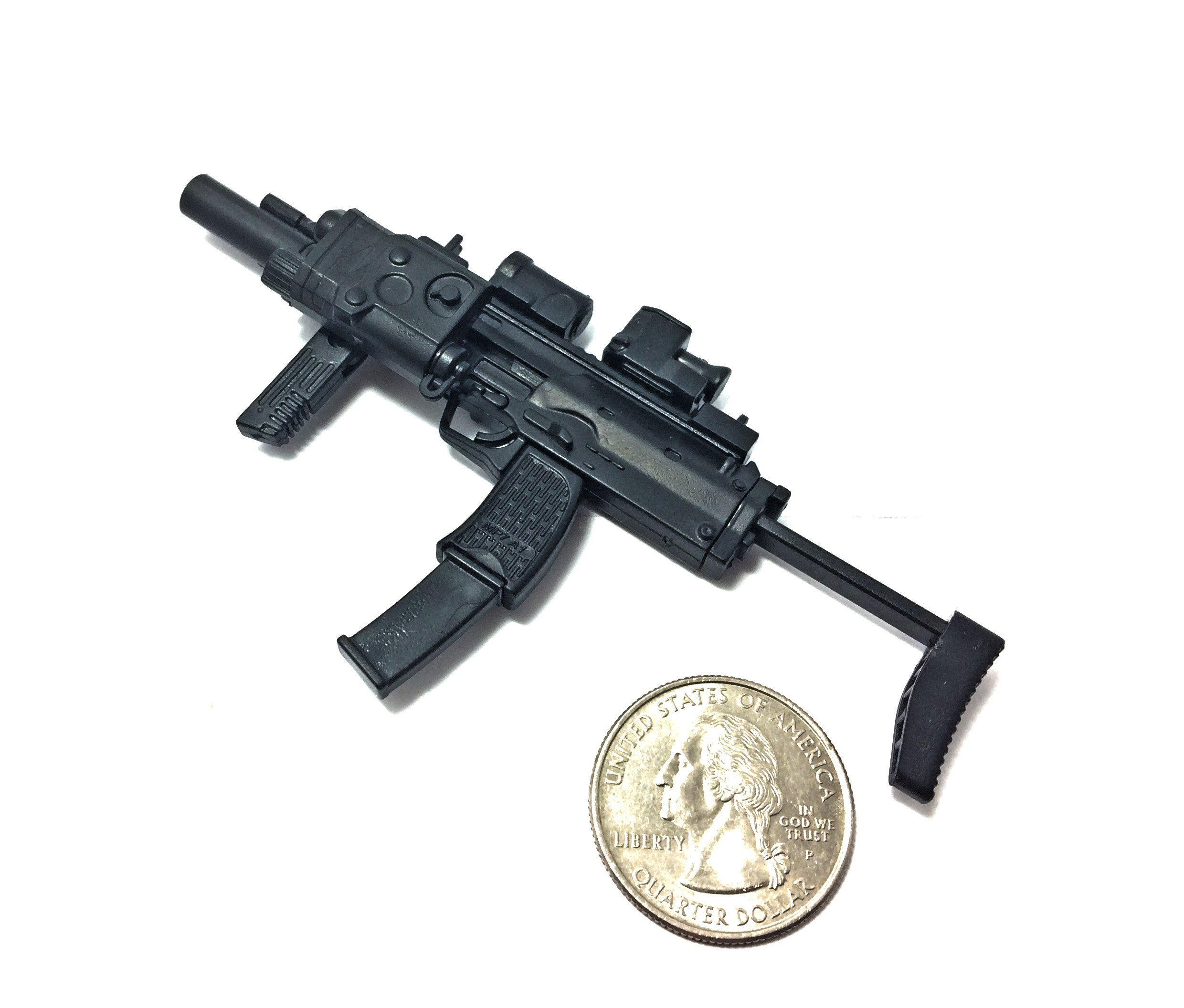 4D 1/6 Scale MP7 Pistol Submachine Gun SWAT H&K German Miniature Toy Guns Model Fit for 12" Action Figure