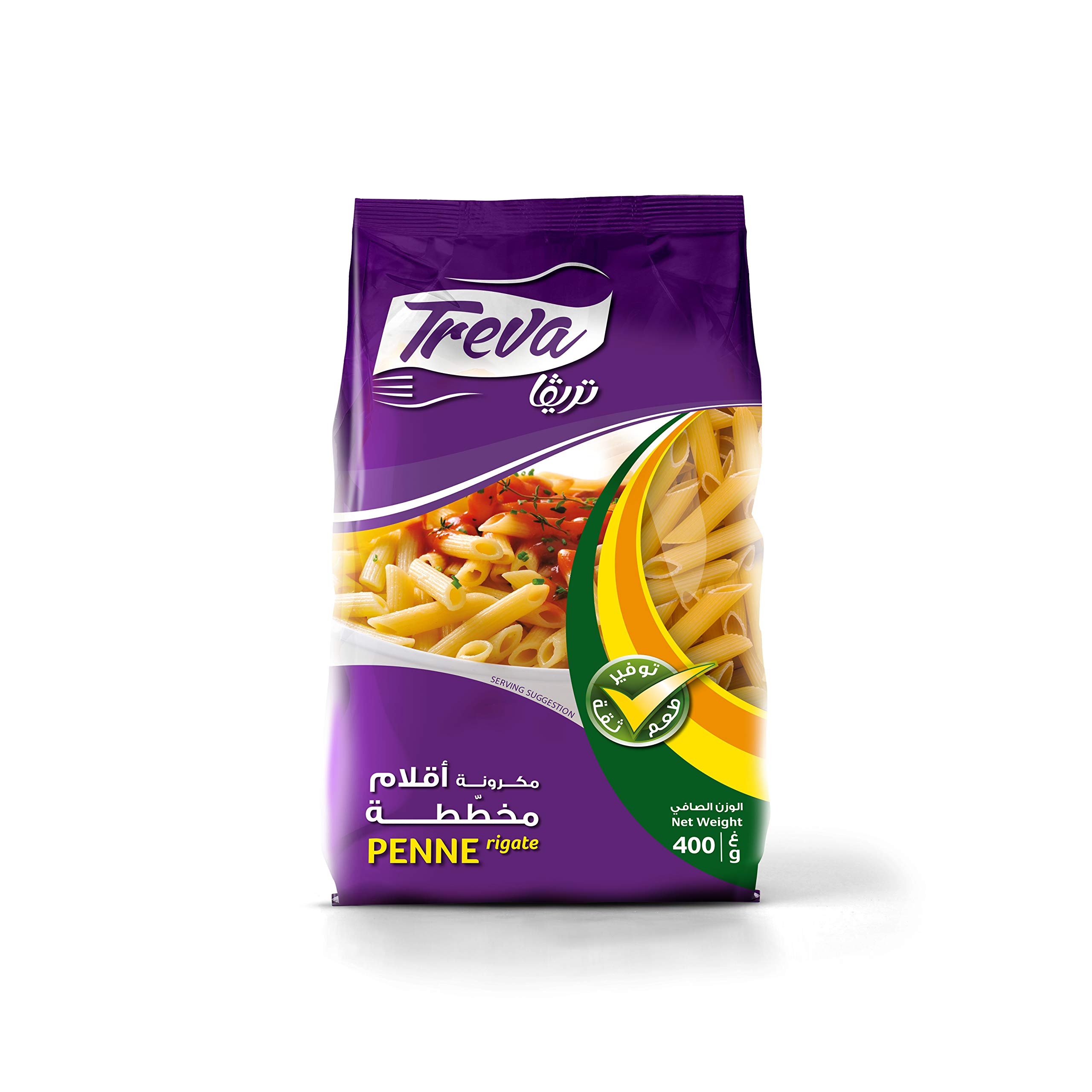 Treva Macaroni Penne Rigate, 400 gm