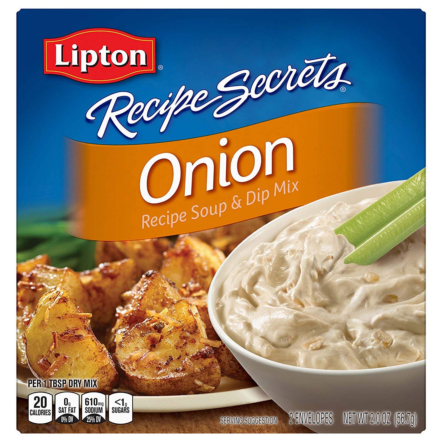 LiptonRecipe Secrets Onion Recipe Soup & Dip Mix 56.7g Box - Pack of 3