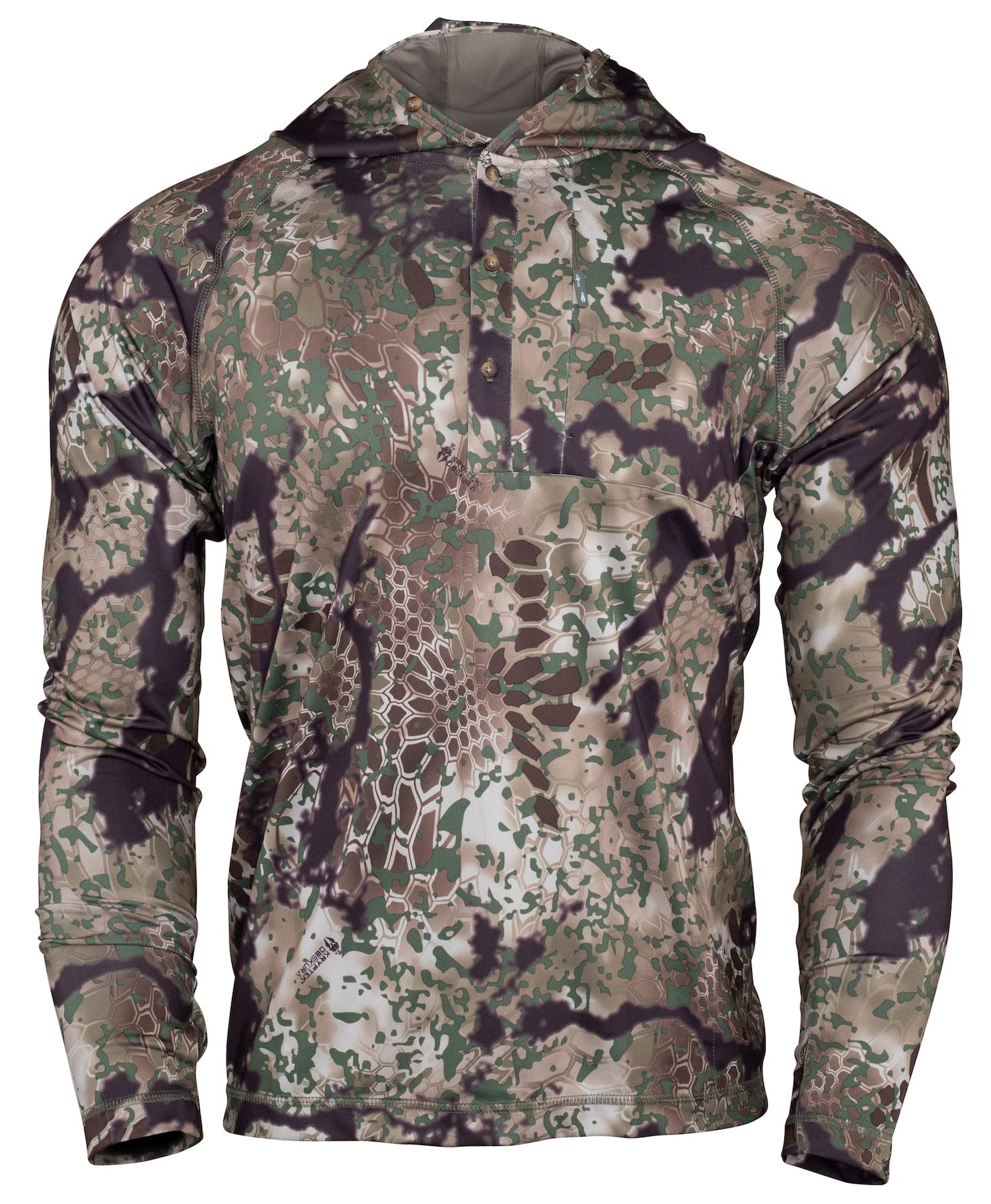 KryptekMen's Sonora Hooded, Lightweight Sun Protective Hot Weather Hunting Shirt