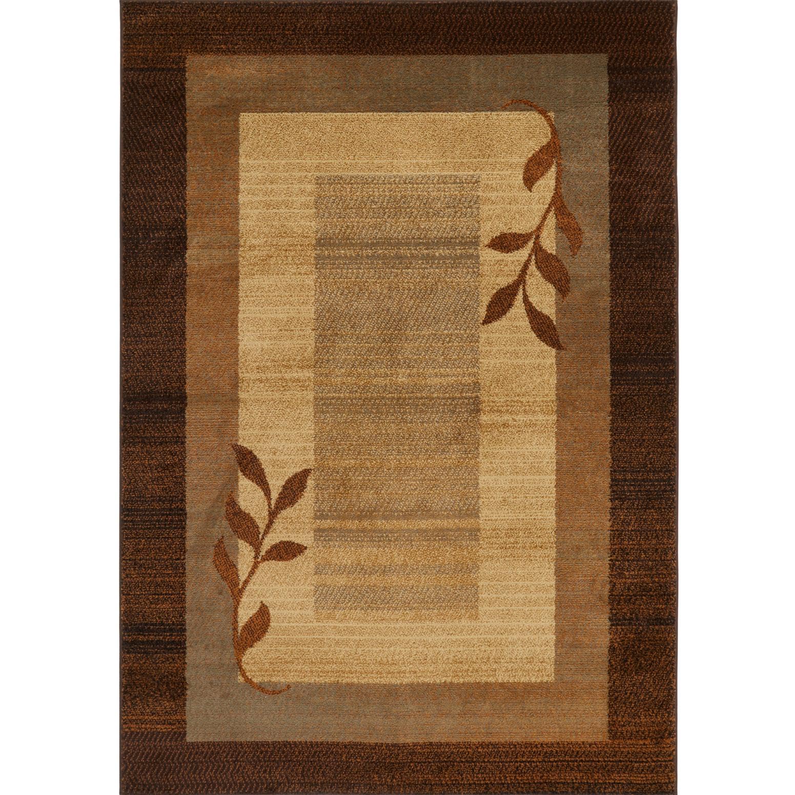 Home Dynamix Royalty Clover Modern Area Rug, Brown Multi, 19.6"x31.5" Rectangle