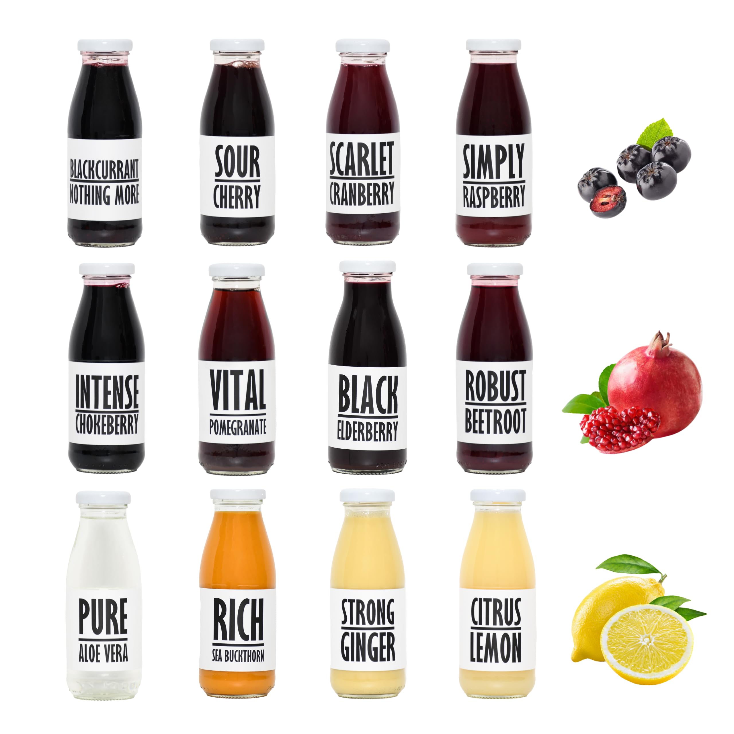 PRESSUICEWinter Variety Pack Juice Smoothie 250 ml | 12 bottles pack | Fruit Smoothies Squash Orange Apple Pineapple Mango Banana | Drink for Kids and Adults | From Fresh Press NFC Juice