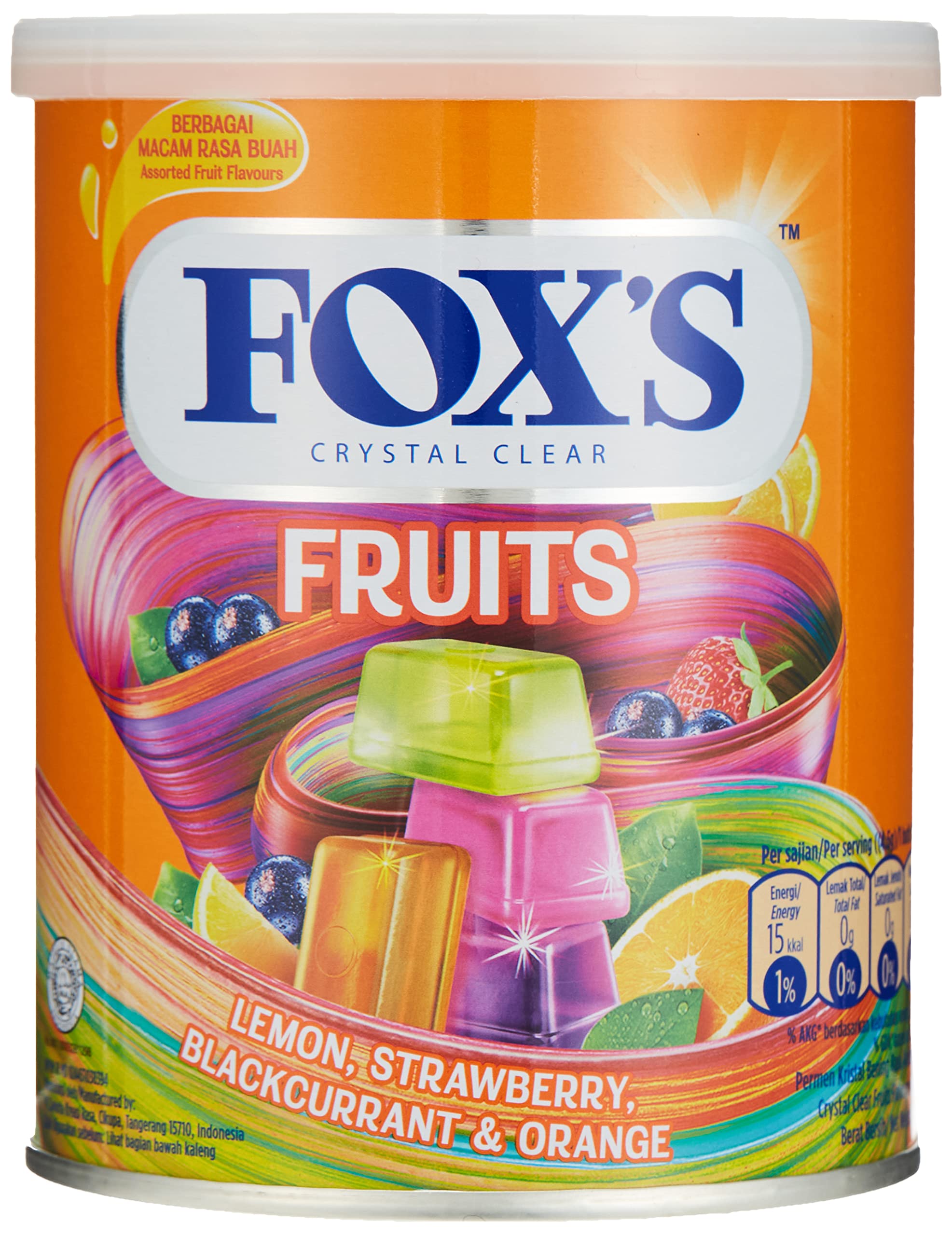 Fox'sCrystal Clear Fruits Tin 180g