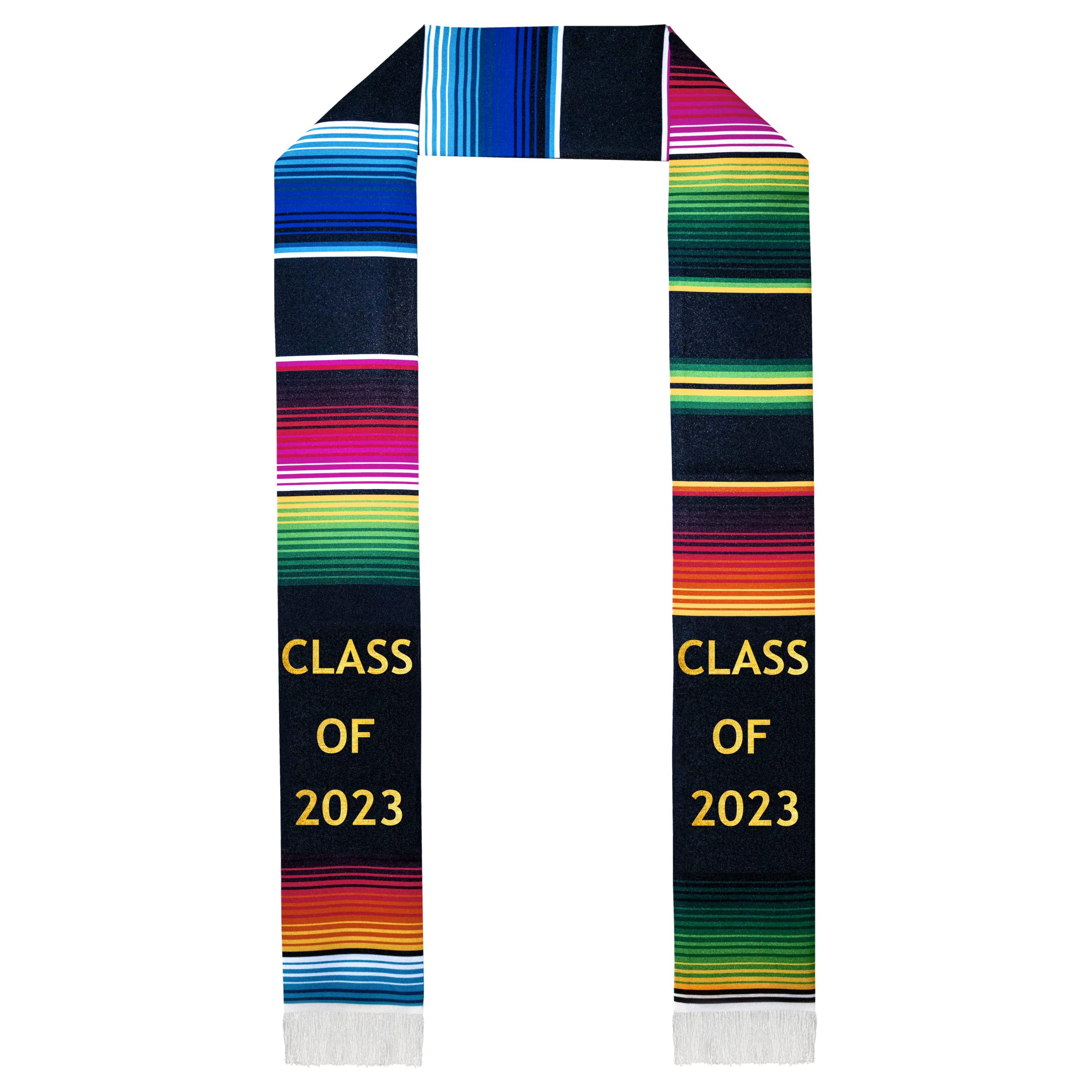 Serape ScholarsDeluxe Mexican Graduation Sash 2023 | Mexican Graduation Stole Class of 2023 | Authentic Mexican Art Serape Stole Mexican Sash for Graduation 2023 | Look and Feel Your Best on 2023 Graduation Day