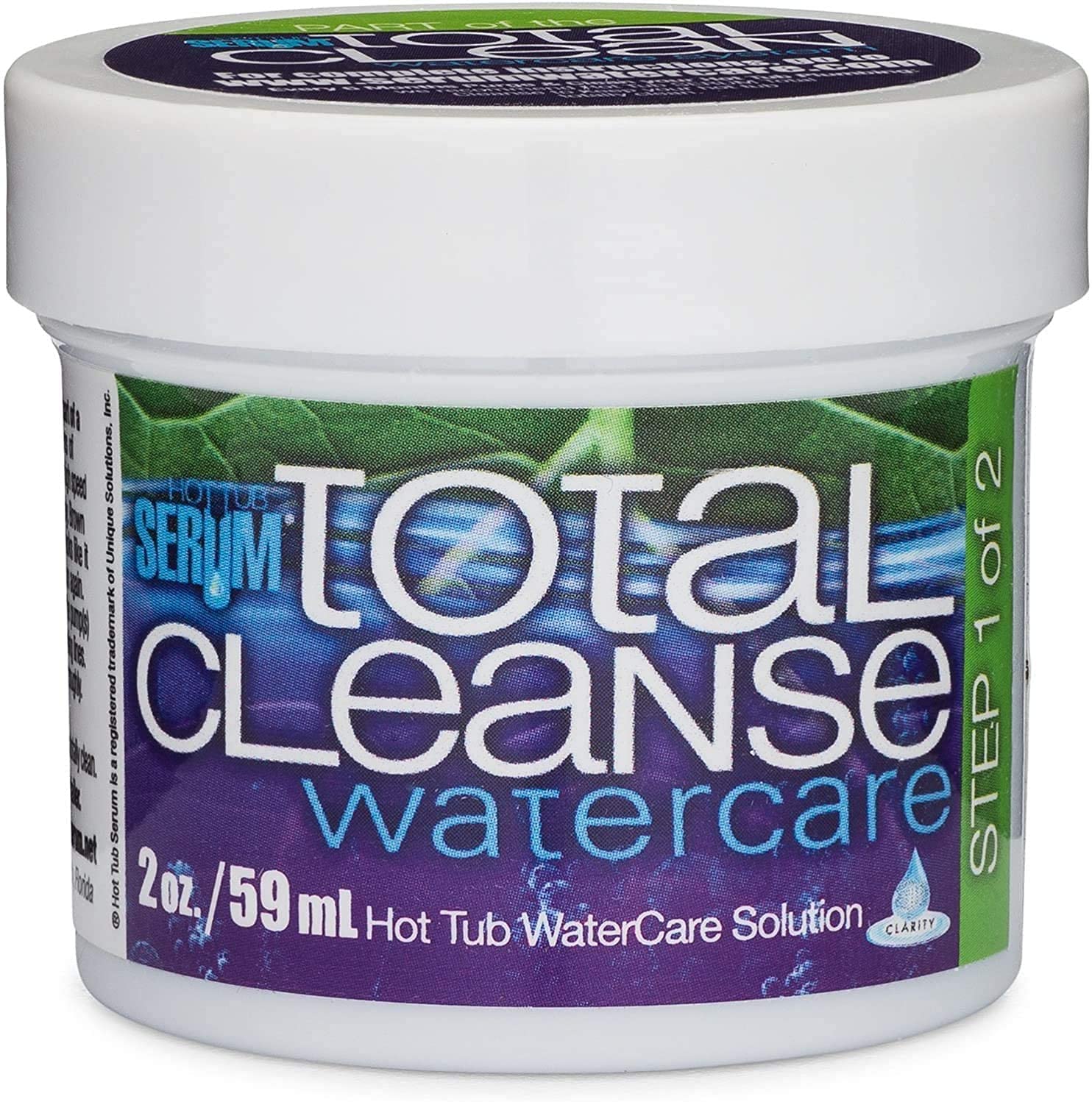 Total Cleanse Gel, Hot Tub Cleaner, Purge & Flush, Works with Both Indoor & Outdoor Hot Tub & Spas, Clean Pipes & Jets Gunk Build Up, Purges 400 Gallon Water Tub 4 Times (2 oz)