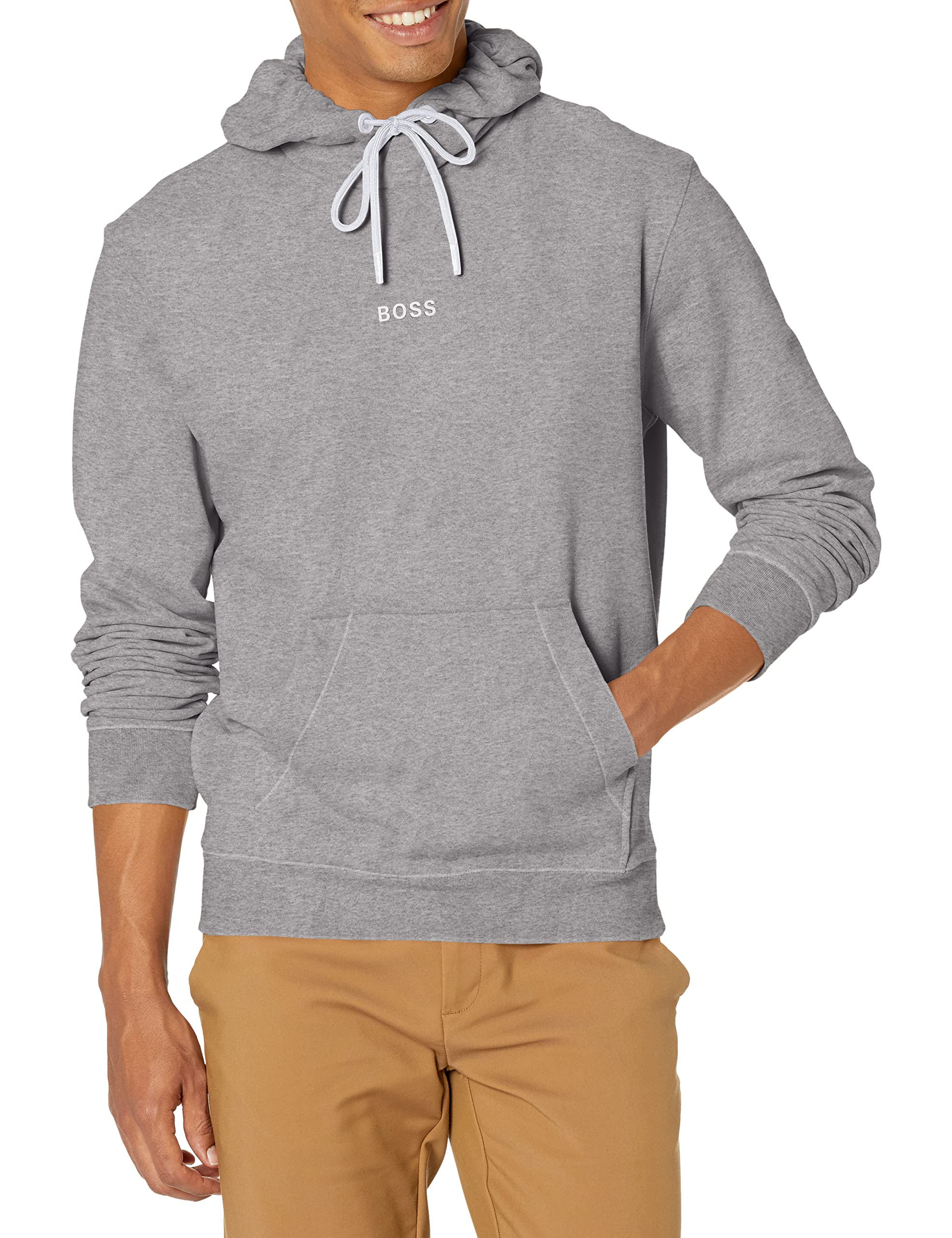 Men's Center Logo French Terry Hooded Sweatshirt