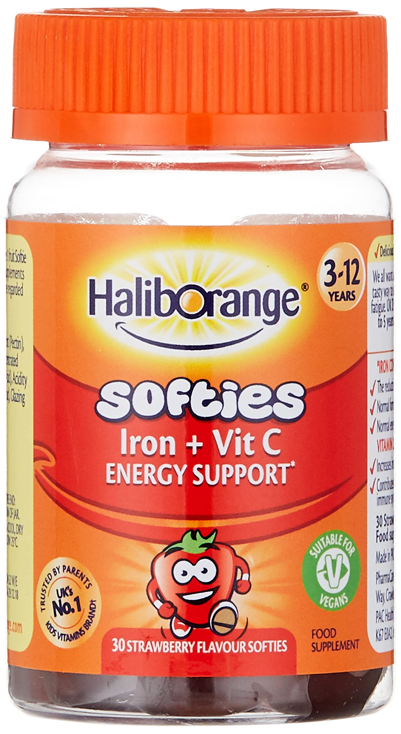 HALIBORANGE IRON+VIT C SOFTIES 30S