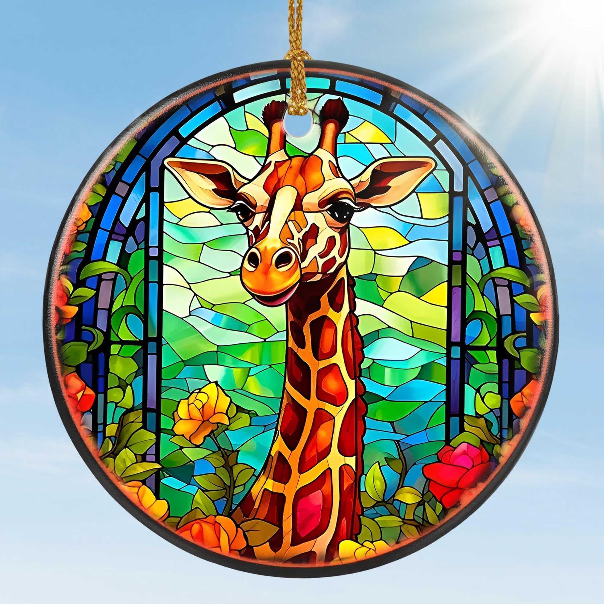 Giraffe Ornament, Jocidea Giraffe Christmas Ornament, Giraffe Ornaments for Christmas Tree, Giraffe Christmas Decoration, Giraffe Gifts, Holiday Keepsake, Ornament Gift Exchange