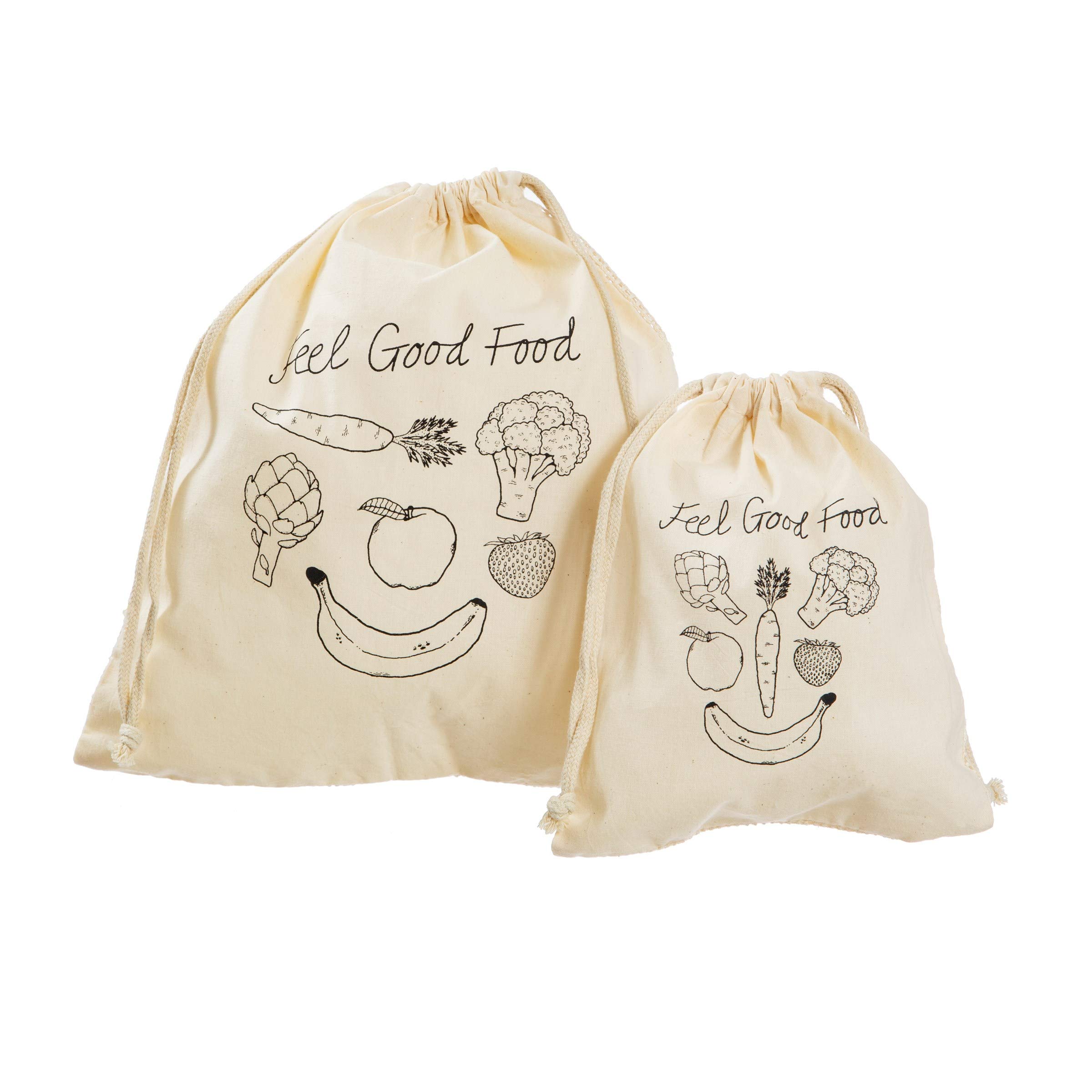 Sass & Belle Cotton Fruit & Veg Bags - Set of 2