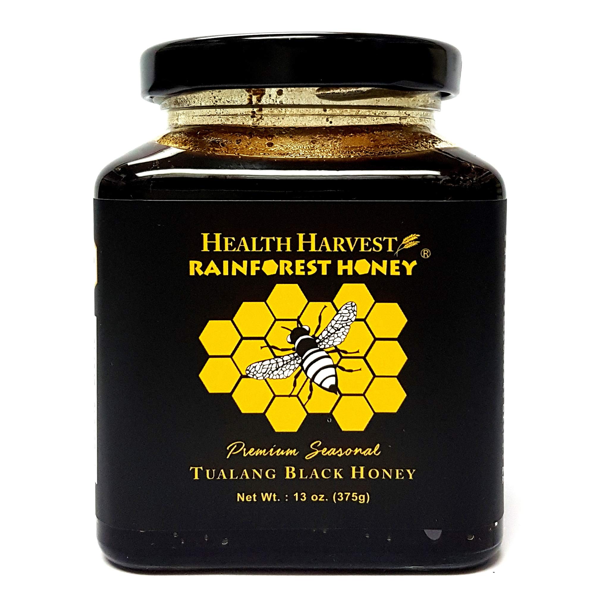 [PREMIUM SEASONAL] Tualang Black Honey 375g | Total Activity 14+ | Pollen Count 4.8M+ | Pollen Varieties 150+ | Intense Choice for Therapy & Rehabilitation | Multiple Awards-Winning