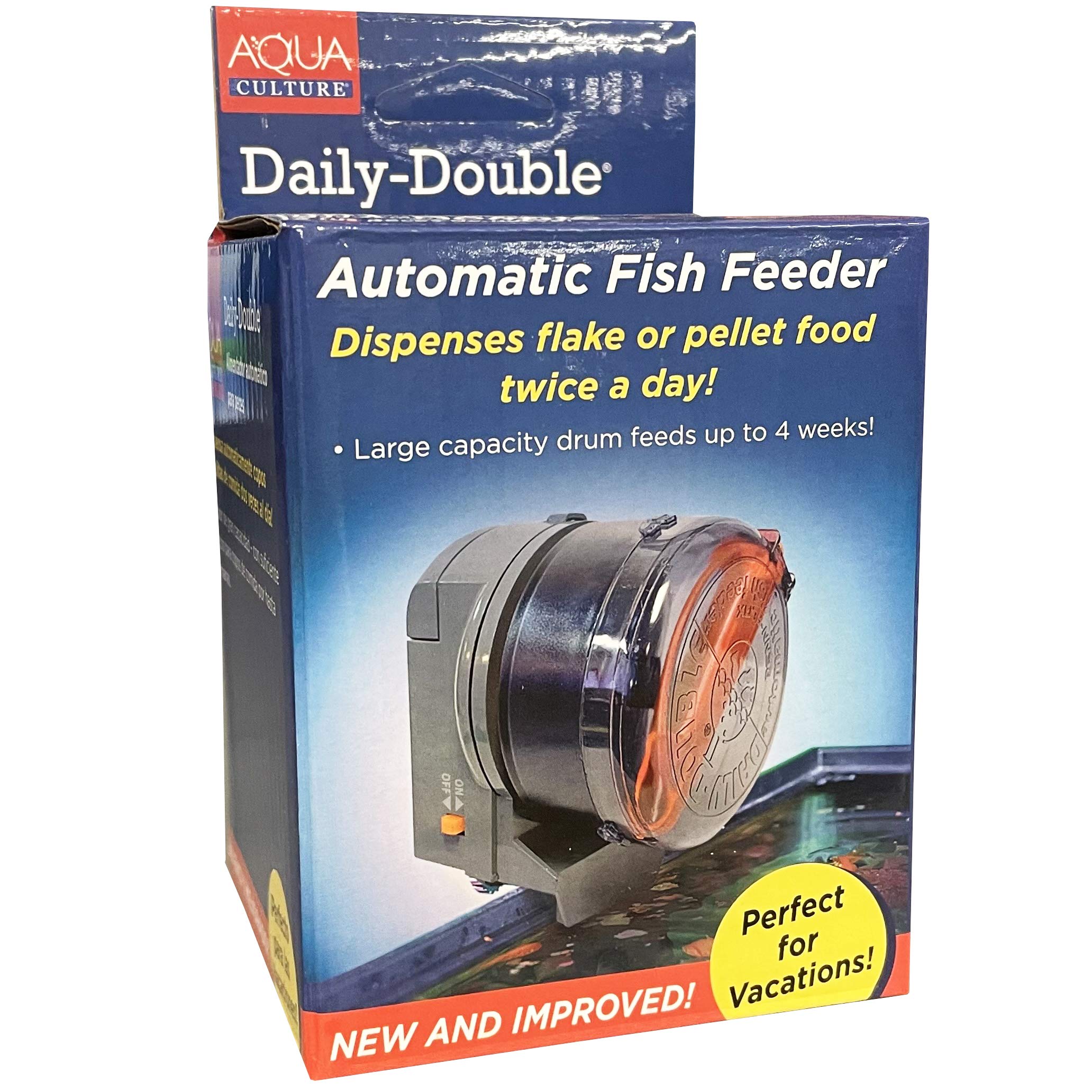 Aqua Culture Daily-Double Automatic Fish Feeder Aquarium Food Fish Battery Power