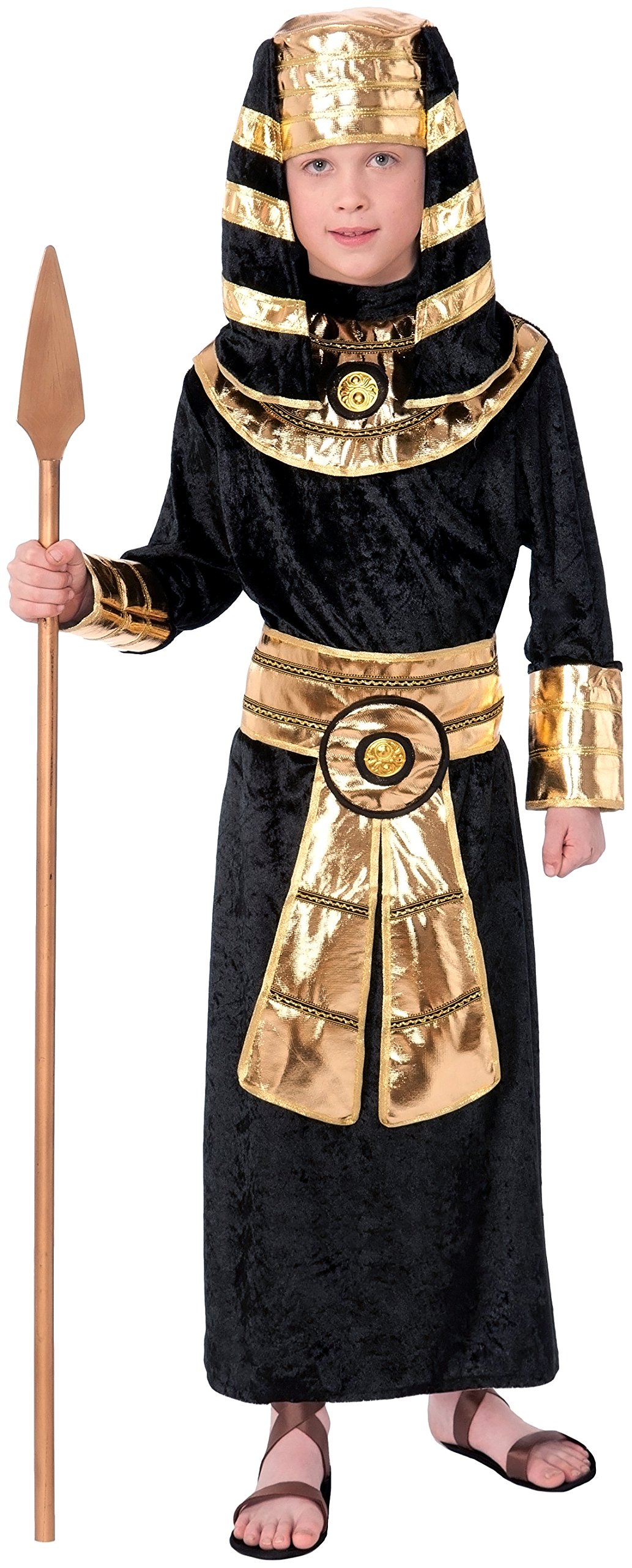 Rubie's Forum Novelties Pharaoh Costume, Medium, Black/Gold