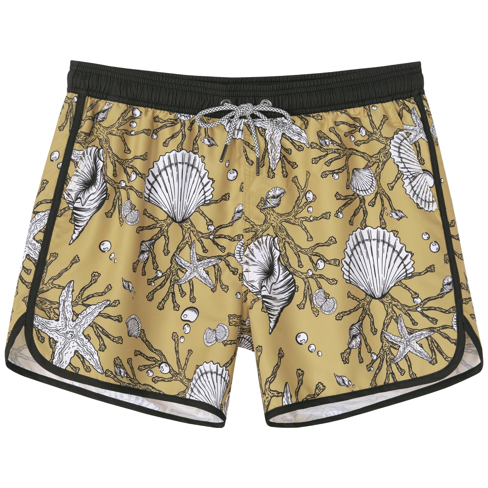 SURFCUZ Men's Floral Print Quick Dry Swim Shorts