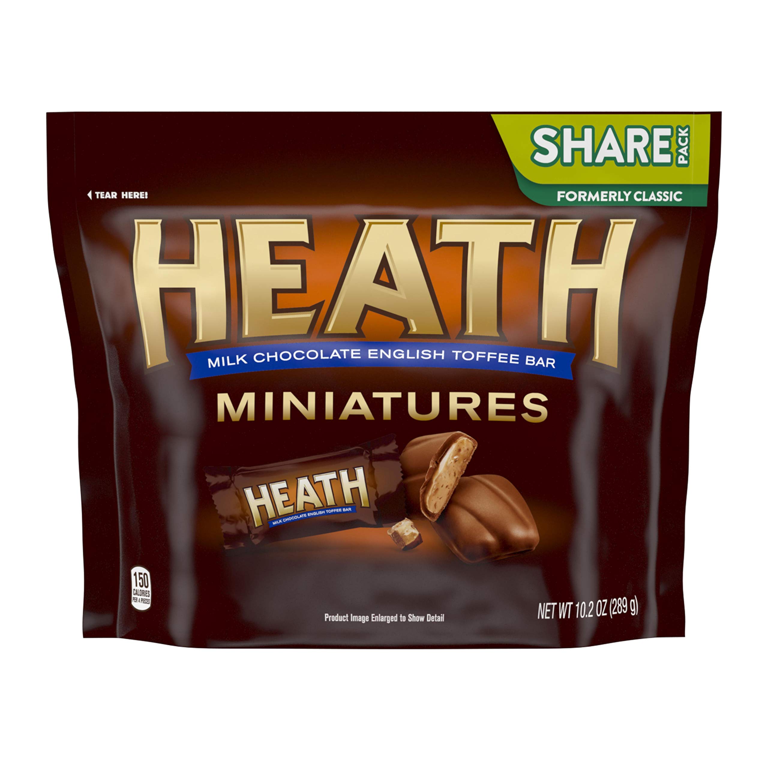 HeathToffee Bar Miniatures Classic Bag, 10.2 Ounce - 2 Pack