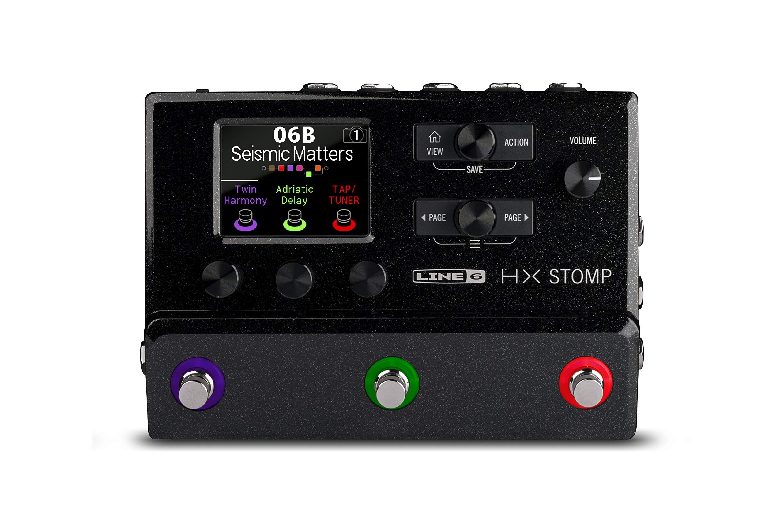 Line 6 HX Stomp Multi-Effects Guitar Pedal, Black