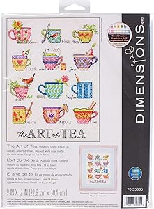 DIMENSIONS Needlecrafts The Art of Tea, Counted Cross Stitch Kit