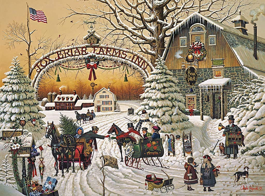 Buffalo GamesCharles Wysocki - A Christmas Greeting - 1000 Piece Jigsaw Puzzle