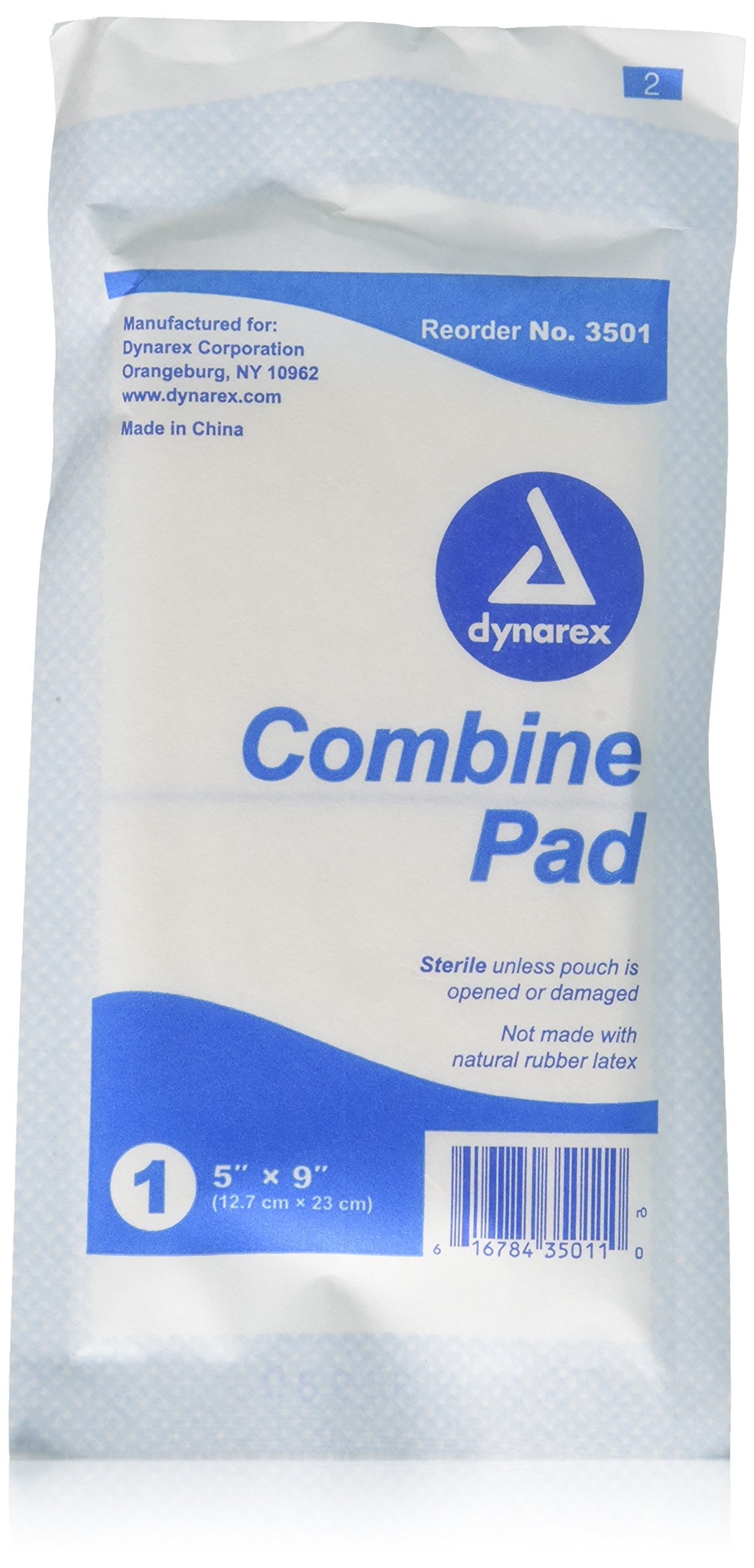 Sterile Combine (ABD) Pads by Dynarex - 5 Inches X 9 Inches - 20 Pads Each