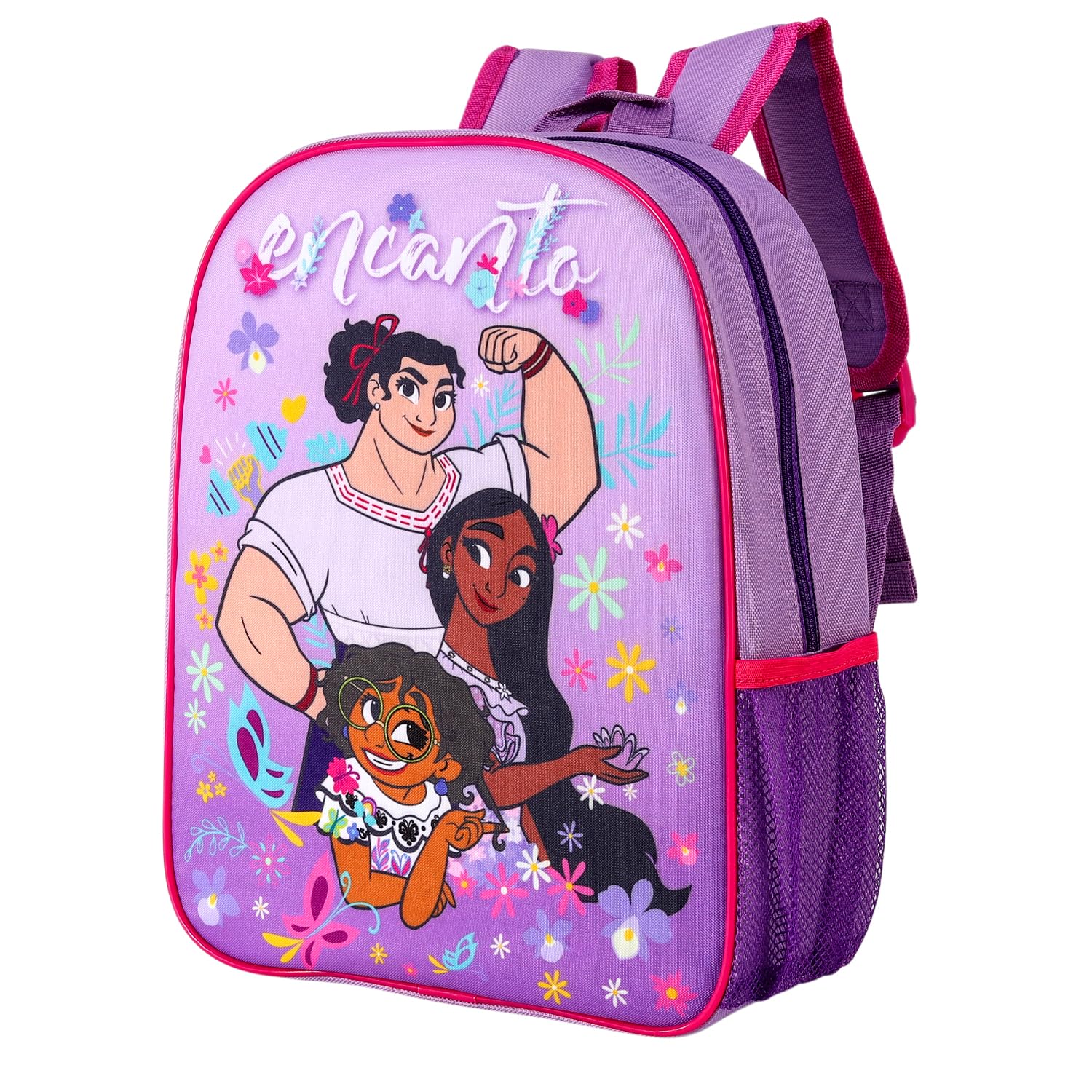 Disney Encanto Kids Childrens Backpack School Rucksack Travel Bag Boys Girls with side mesh pocket