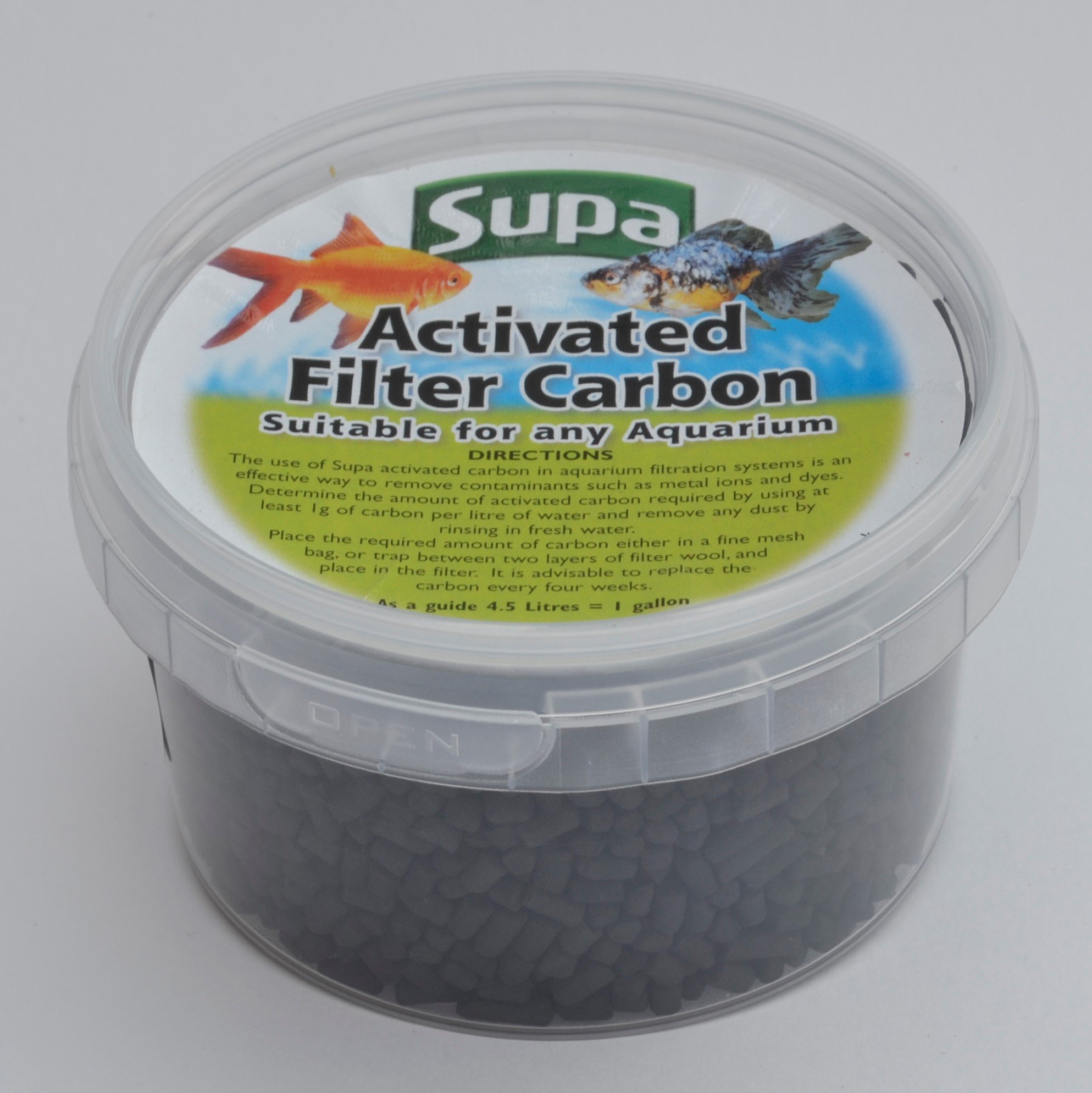 Supa Small Activated Filter Carbon 240ml, Pack of 12, Removes Impurities And Odours To Leave Your Aquarium Or Pond With Crystal Clear Water