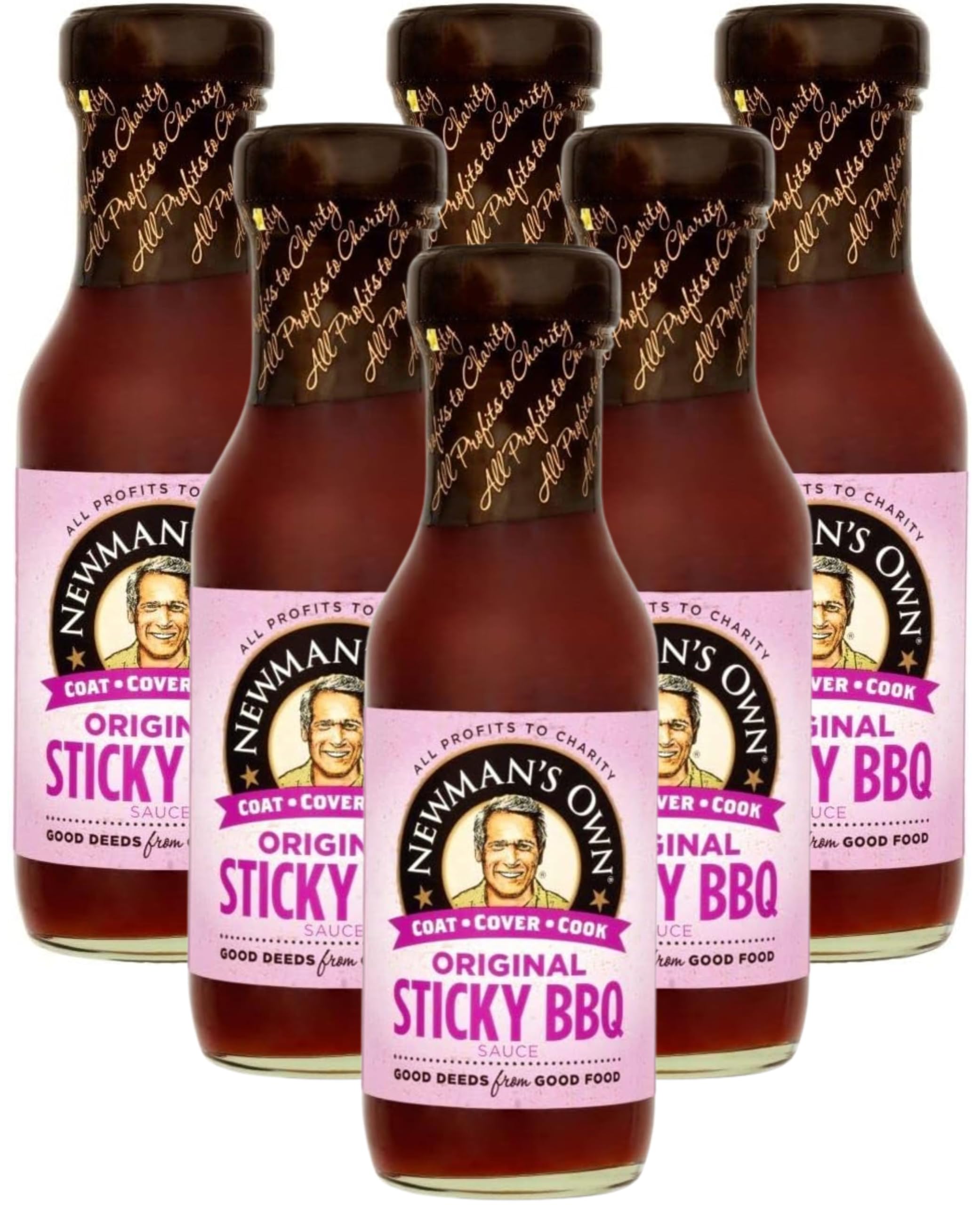 Newman's Own Sticky Barbecue Marinade Sauce 250ml (Pack of 6)