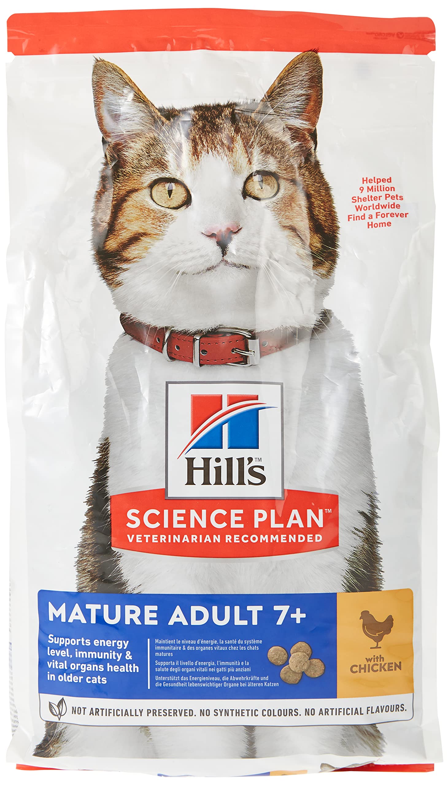 Hill'sScience Plan Mature Adult 7+ Cat Food With Chicken 1.5Kg