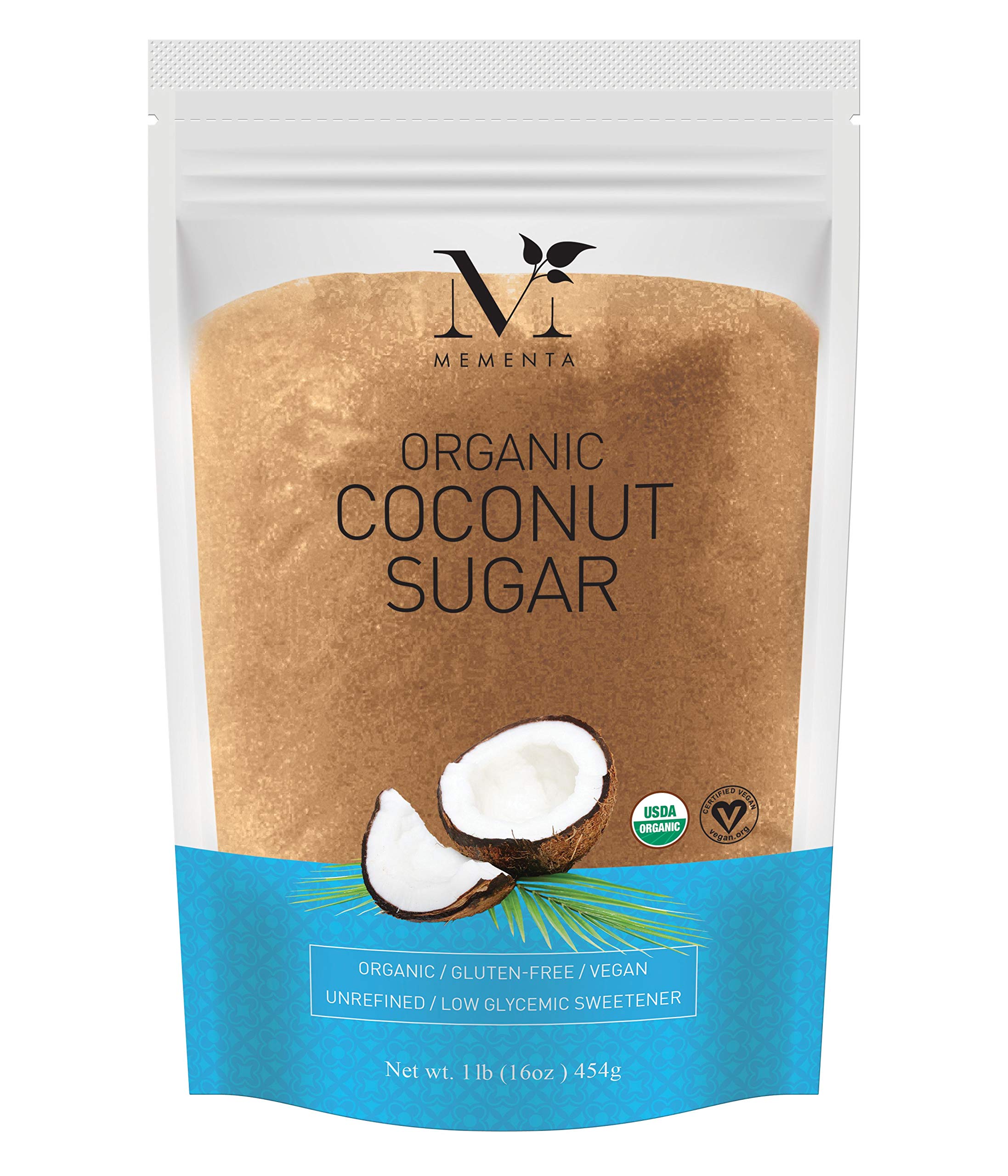 Mementa Organic Coconut Sugar, 1 LB (Pack of 6)