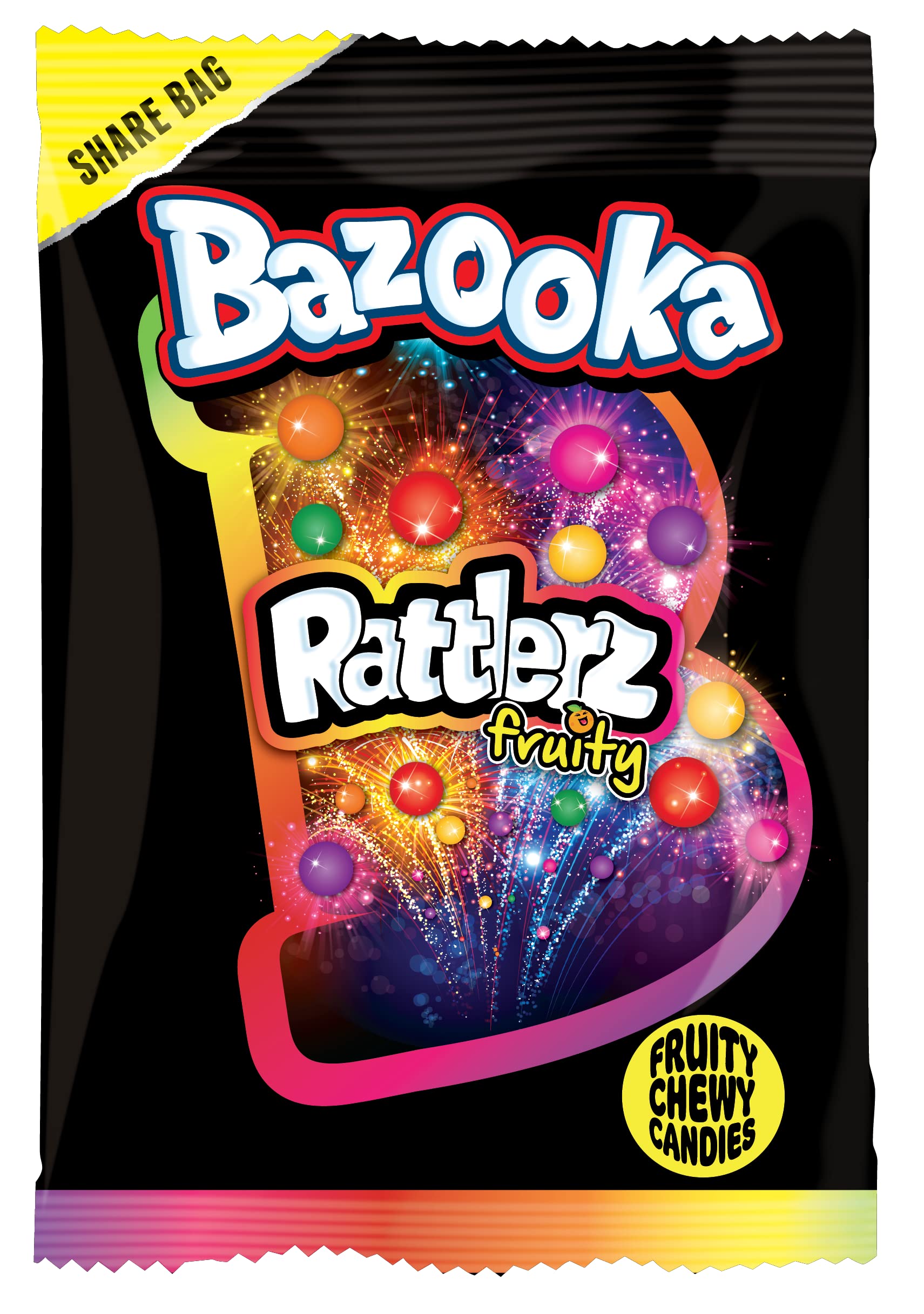 Bazooka Candy Brands Rattlerz Fruity Sweets 120G