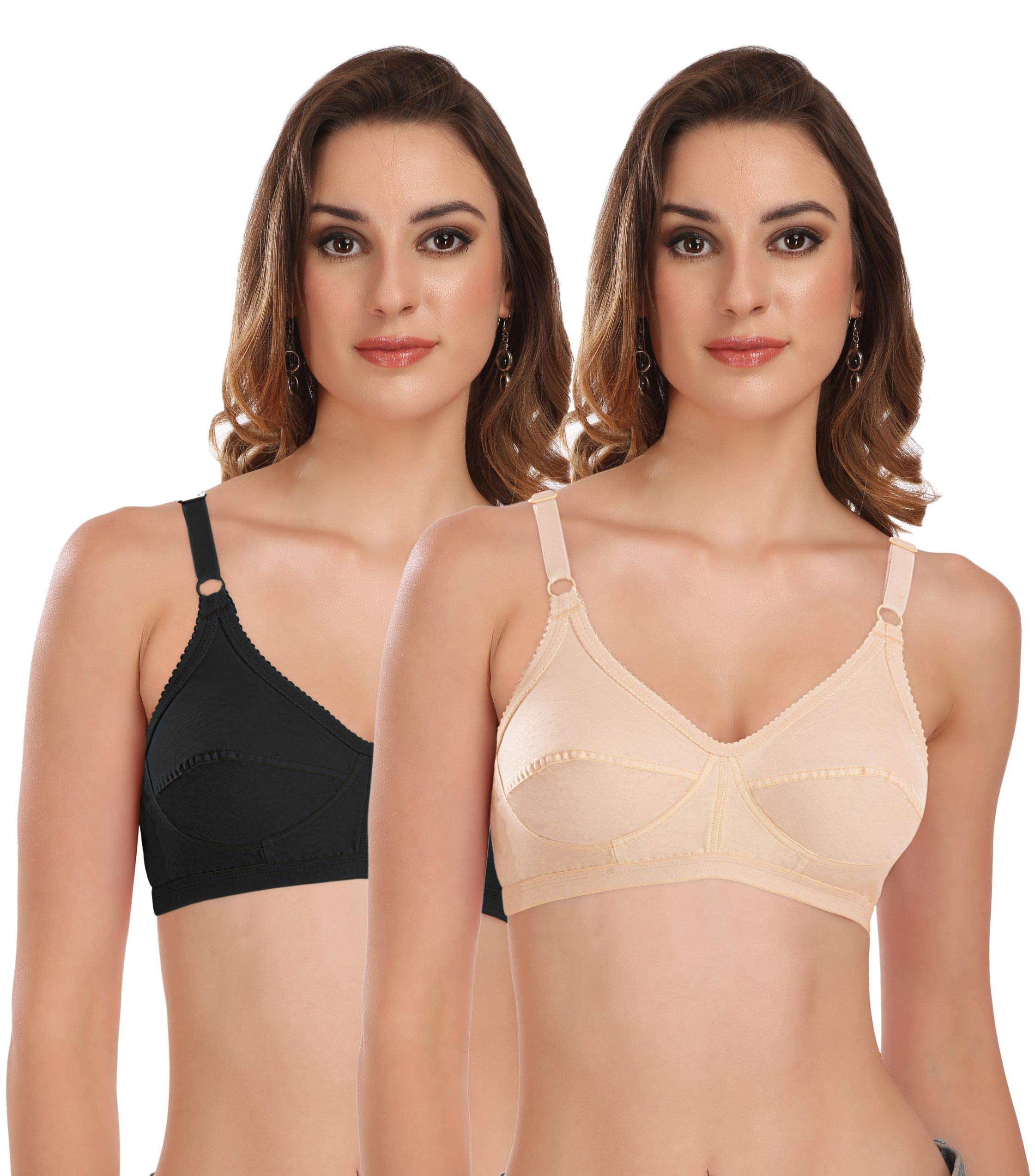 FEATHERLINE Cotton Non Padded Non Wired Full Coverage Women's Everyday Bra