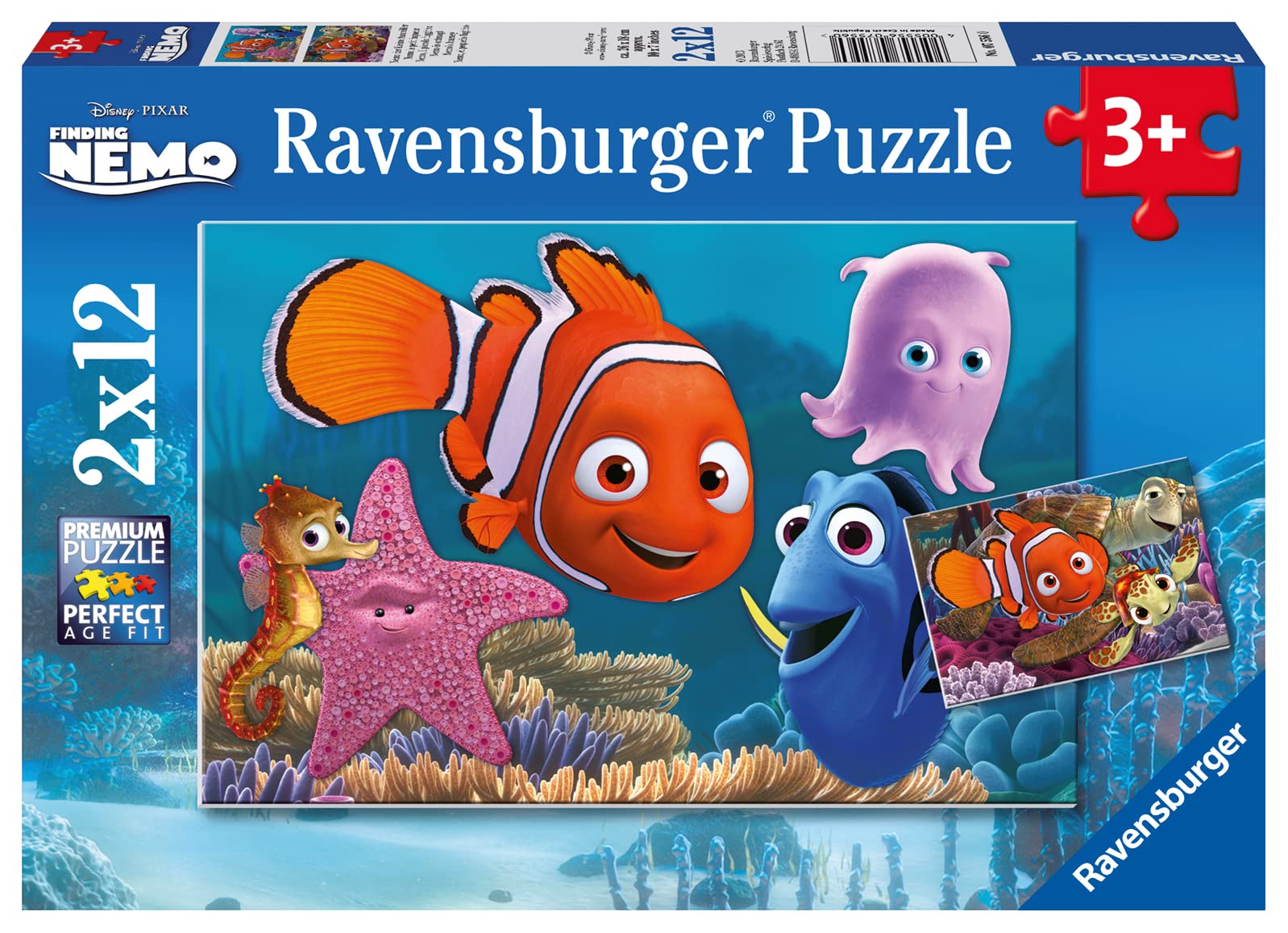 Ravensburger Disney Finding Nemo 2x 12pc Jigsaw Puzzles