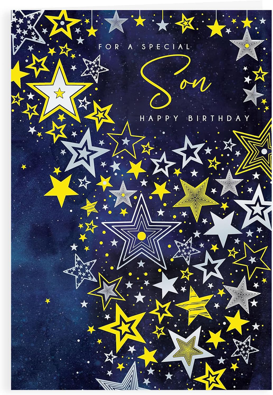 For A Special Son Birthday Card - Size 6" X 9"