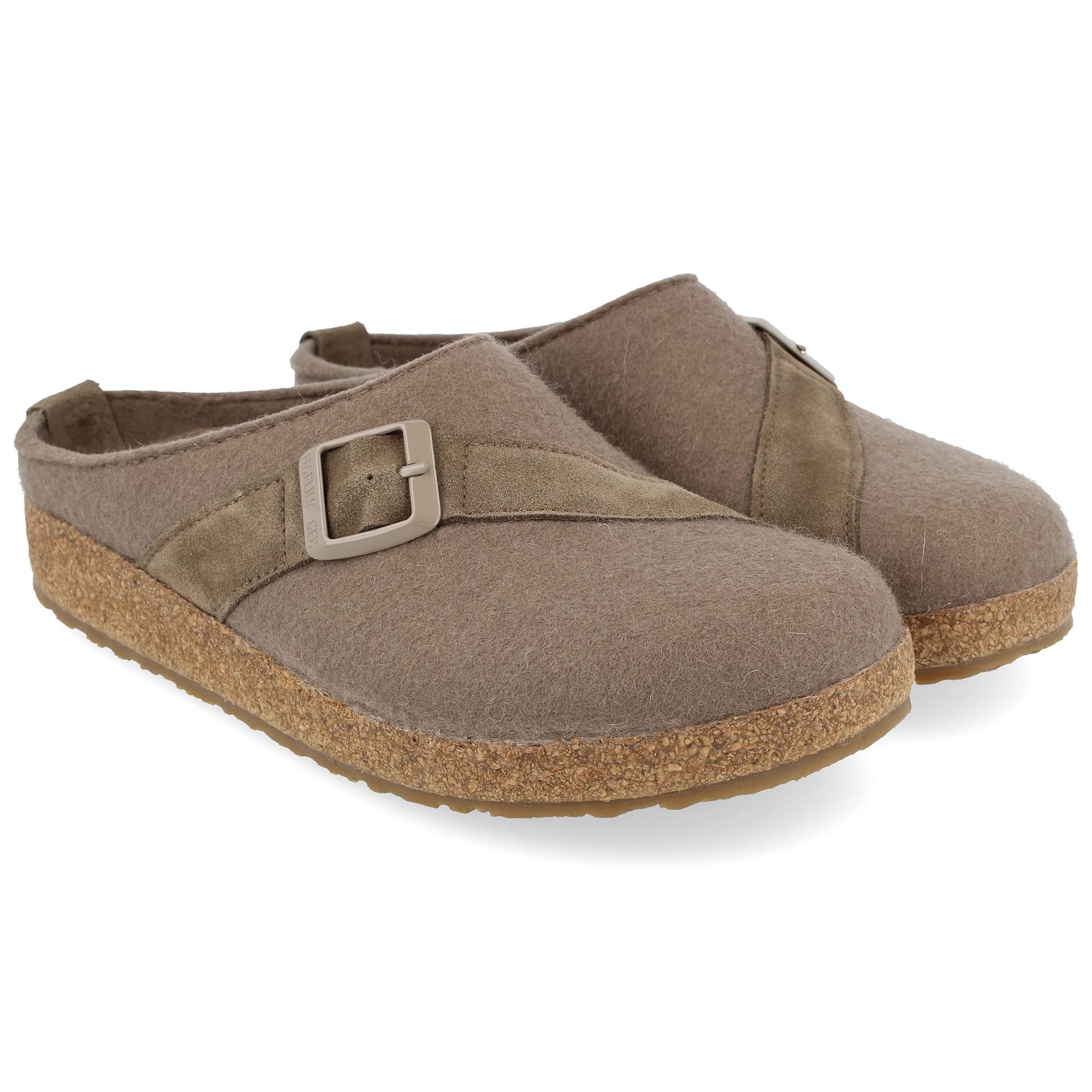 HAFLINGER Grizzly Lia Felt Clog Wool Slipper Unisex