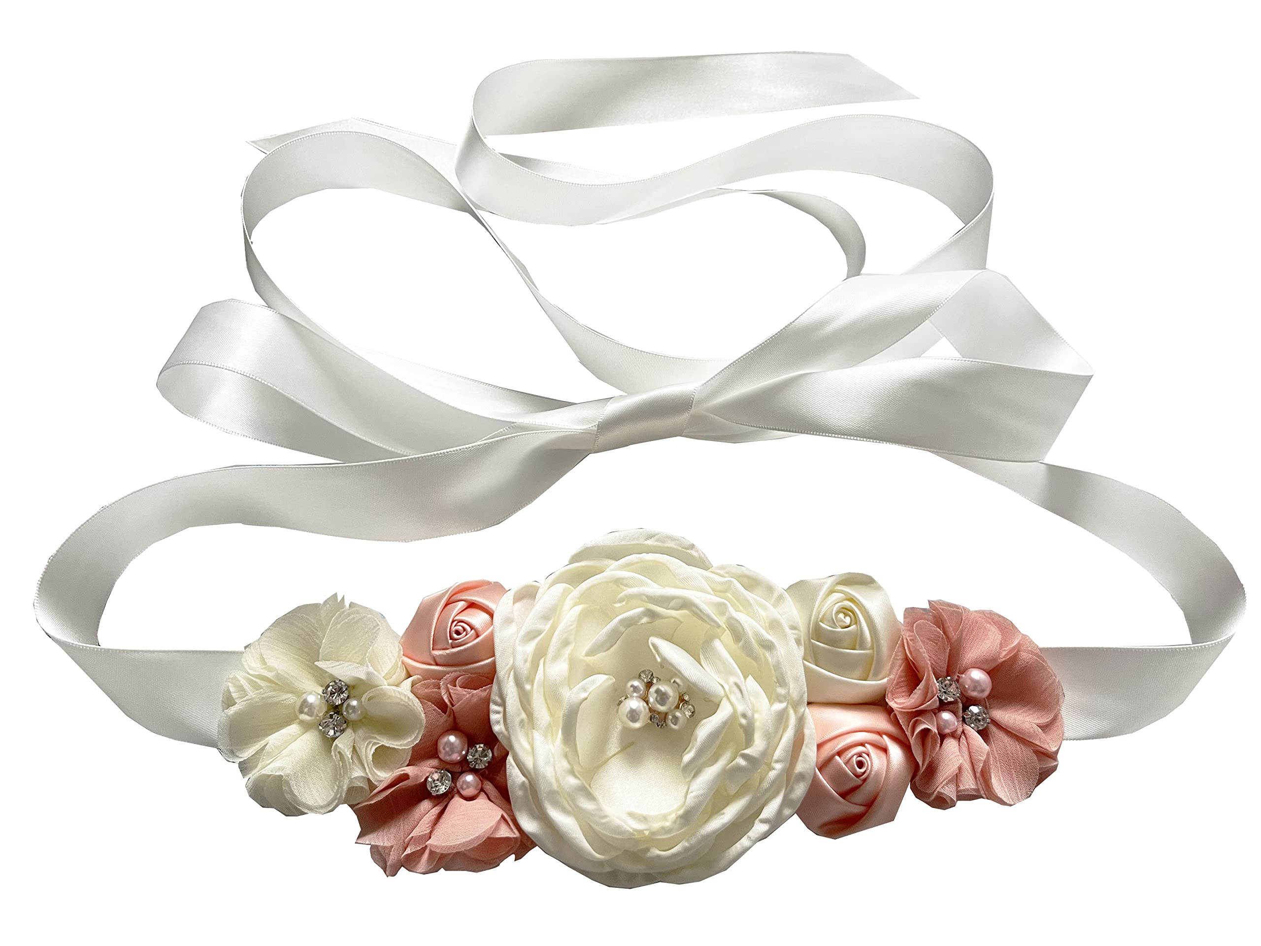 Flowers materniry sash baby shower pregnancy belts for Mom to be