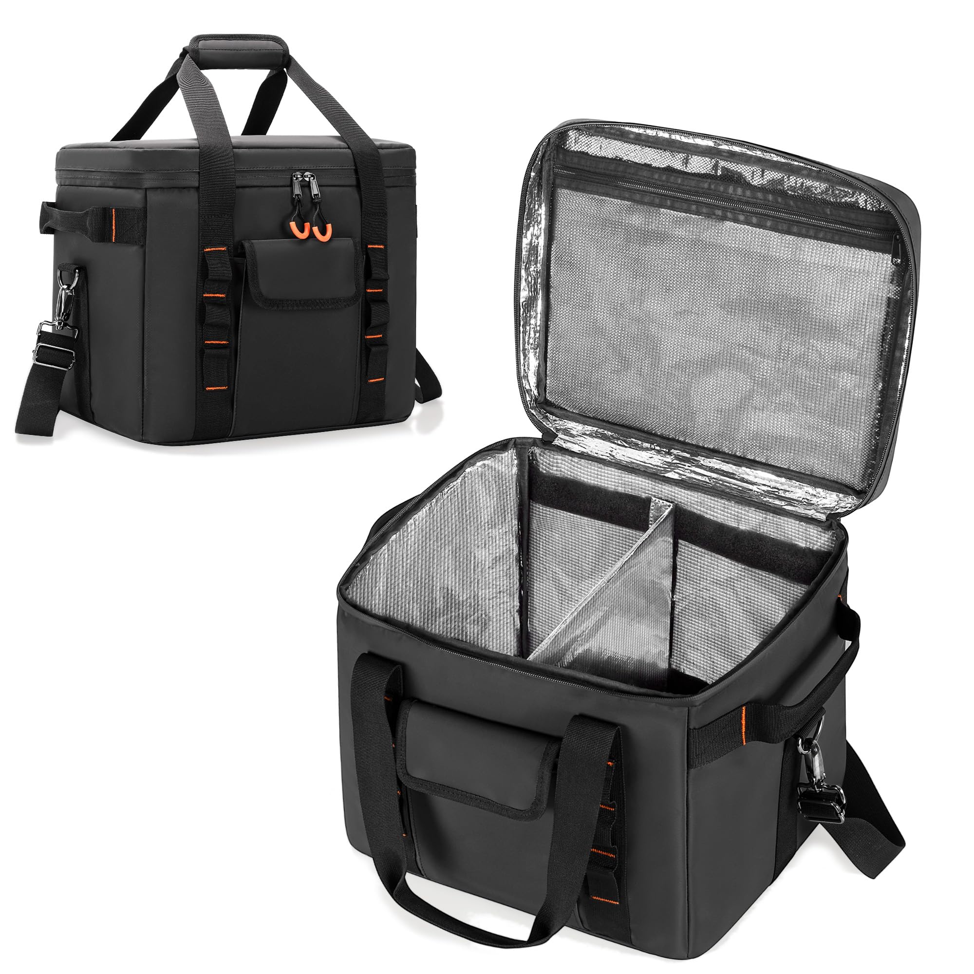 Trunab Travel Carrying Bag Compatible with Jackery Explorer 300/300 Plus/500/1000/1000 Pro Portable Power Station Bag with Adjustable Dividers Compartment for Charging Cable and Accessories.