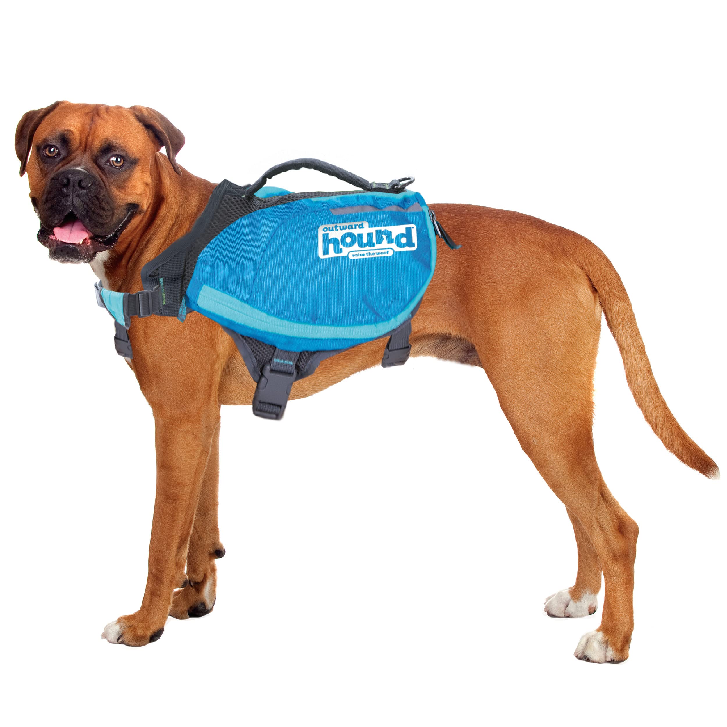 Outward HoundKyjen 22005 Daypak Dog Backpack Adjustable Saddlebag Style Dog Accessory, Large, Blue