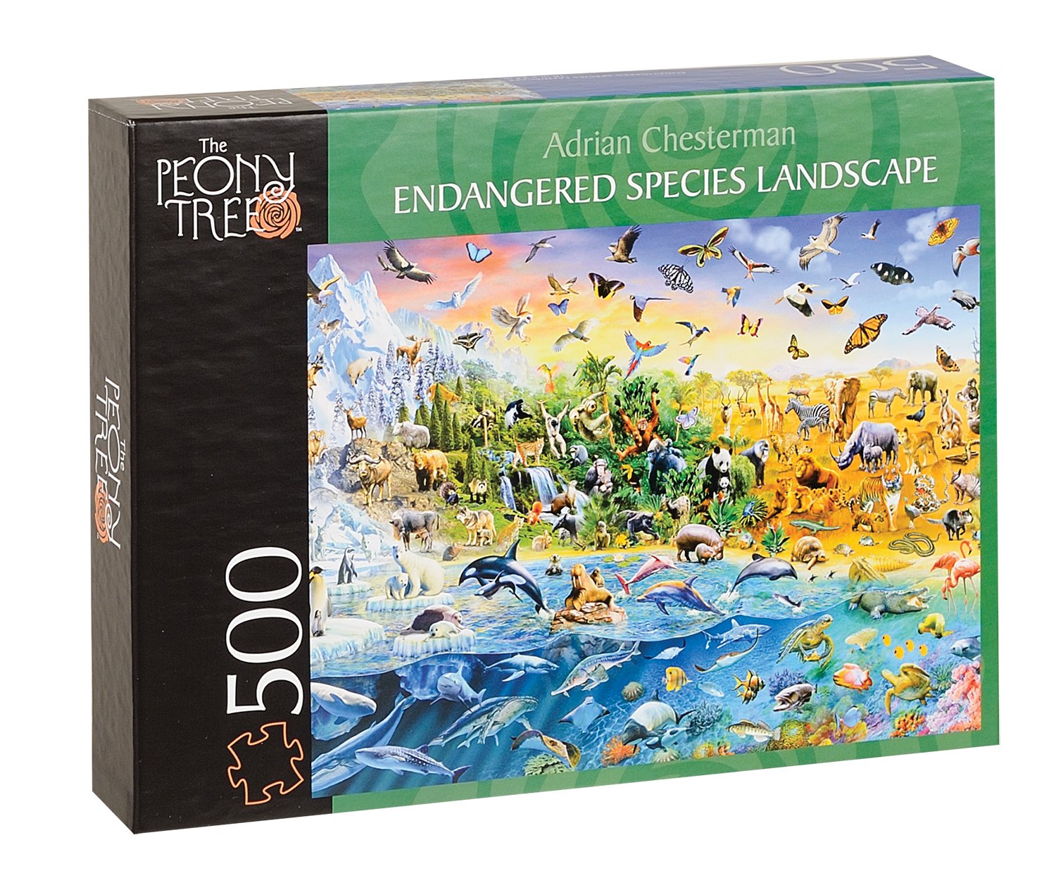 Mega Puzzles 500pc Endagered Species Landscape